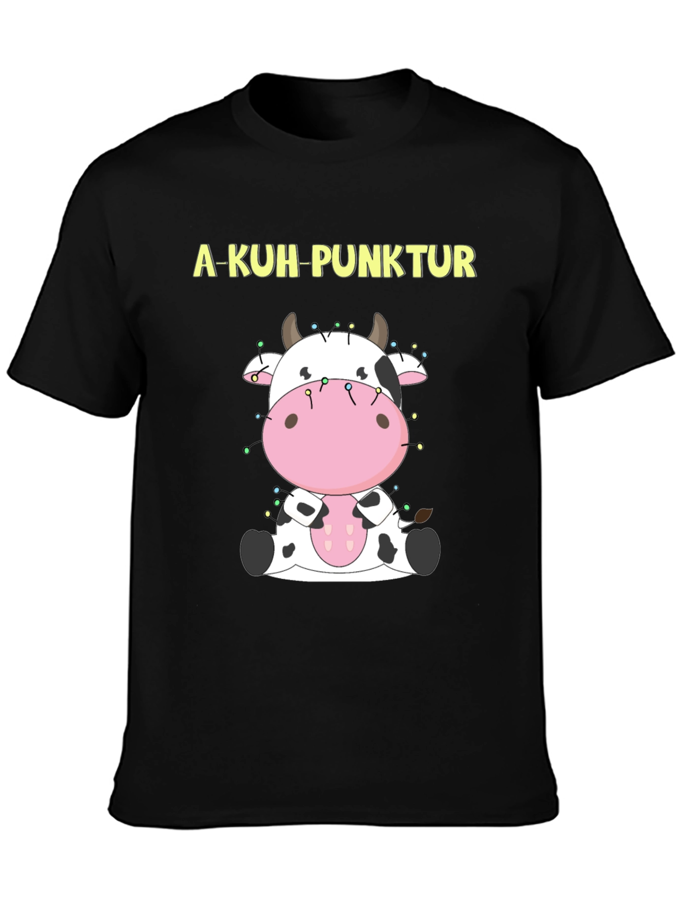 A-Kuh-Punktur Cow Graphic T-Shirt