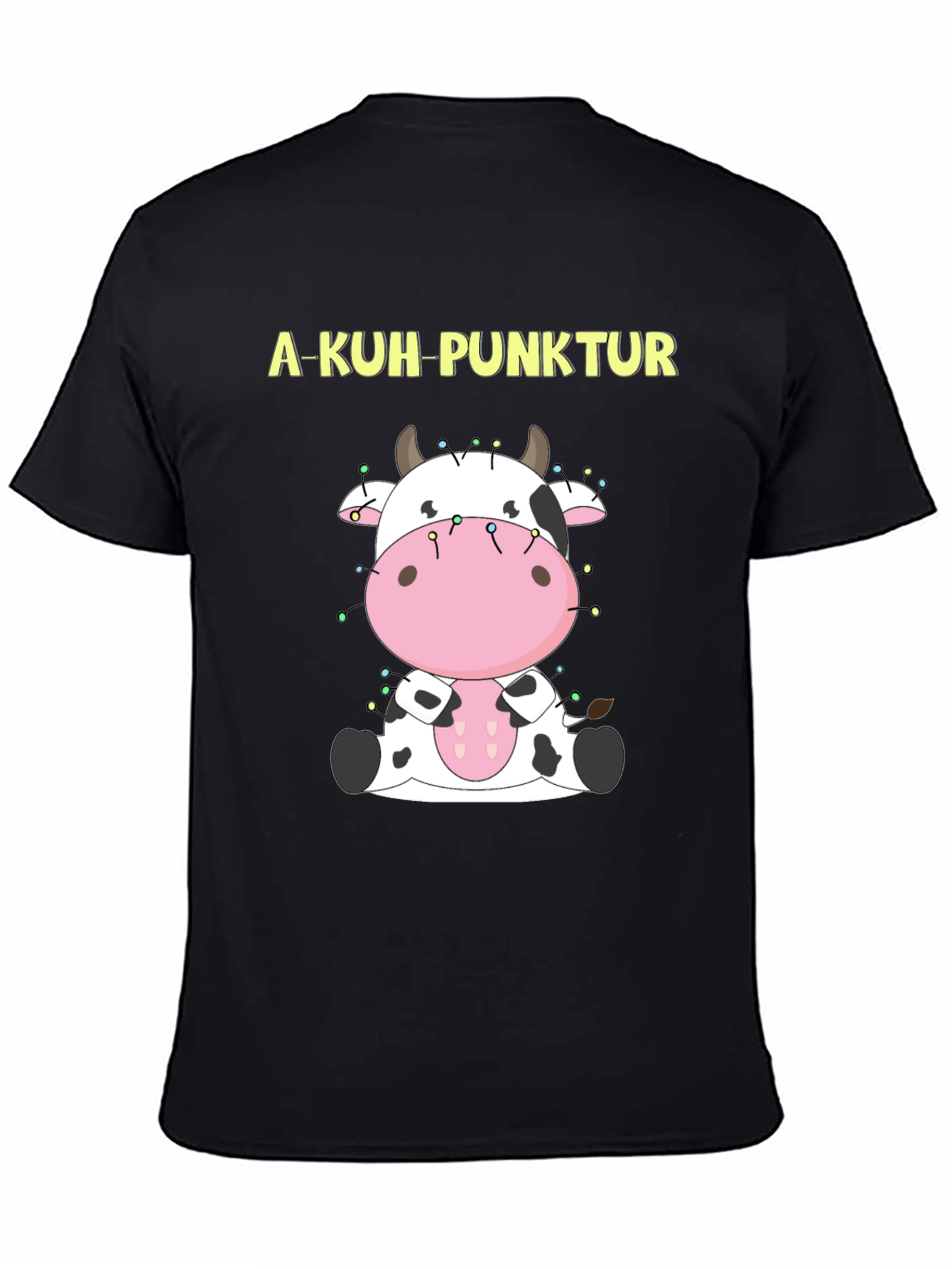 A-Kuh-Punktur Cow Graphic T-Shirt