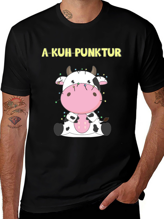 A-Kuh-Punktur Cow Graphic T-Shirt