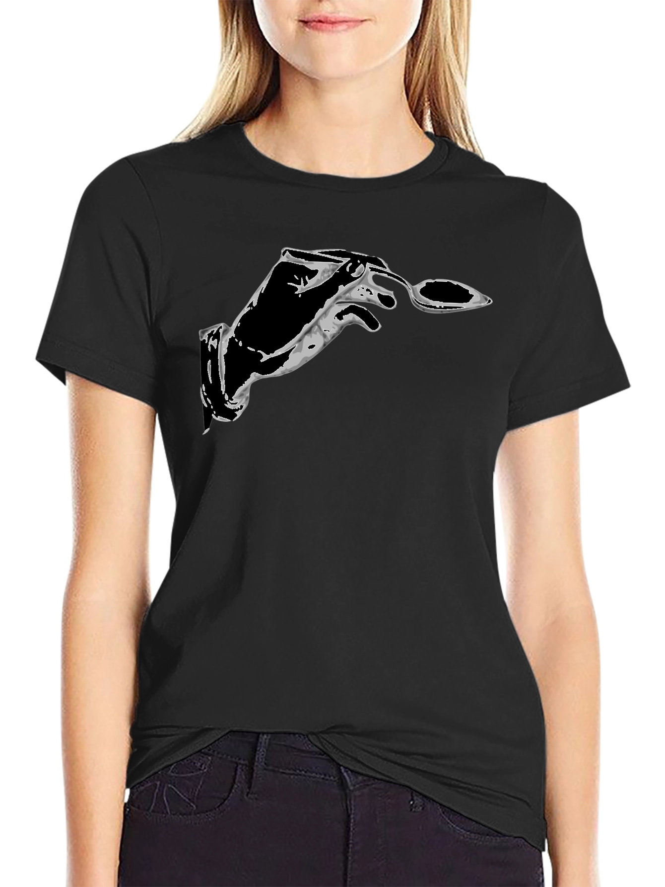 Graphic T-Shirt: Hand with Spoon