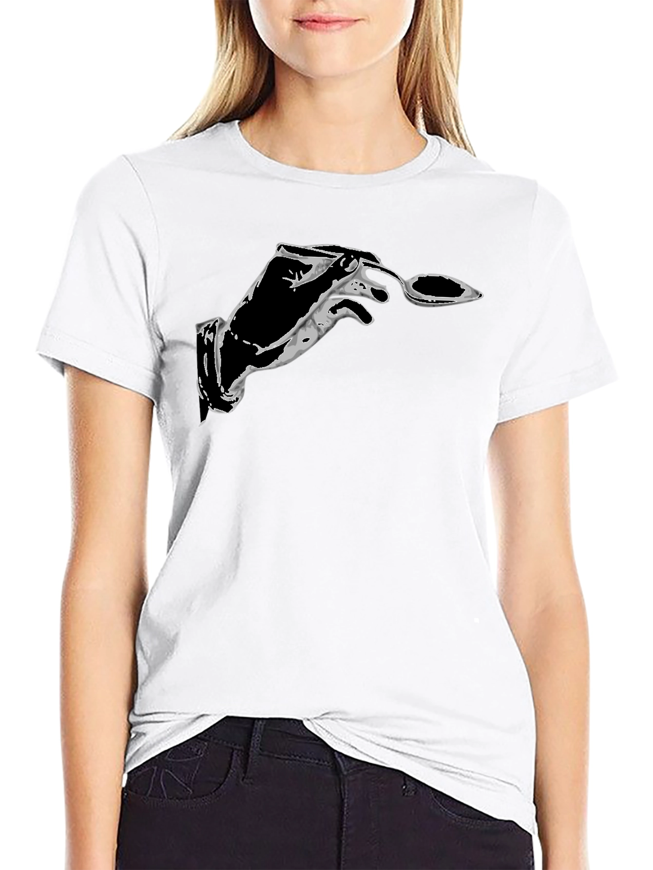 Graphic T-Shirt: Hand with Spoon