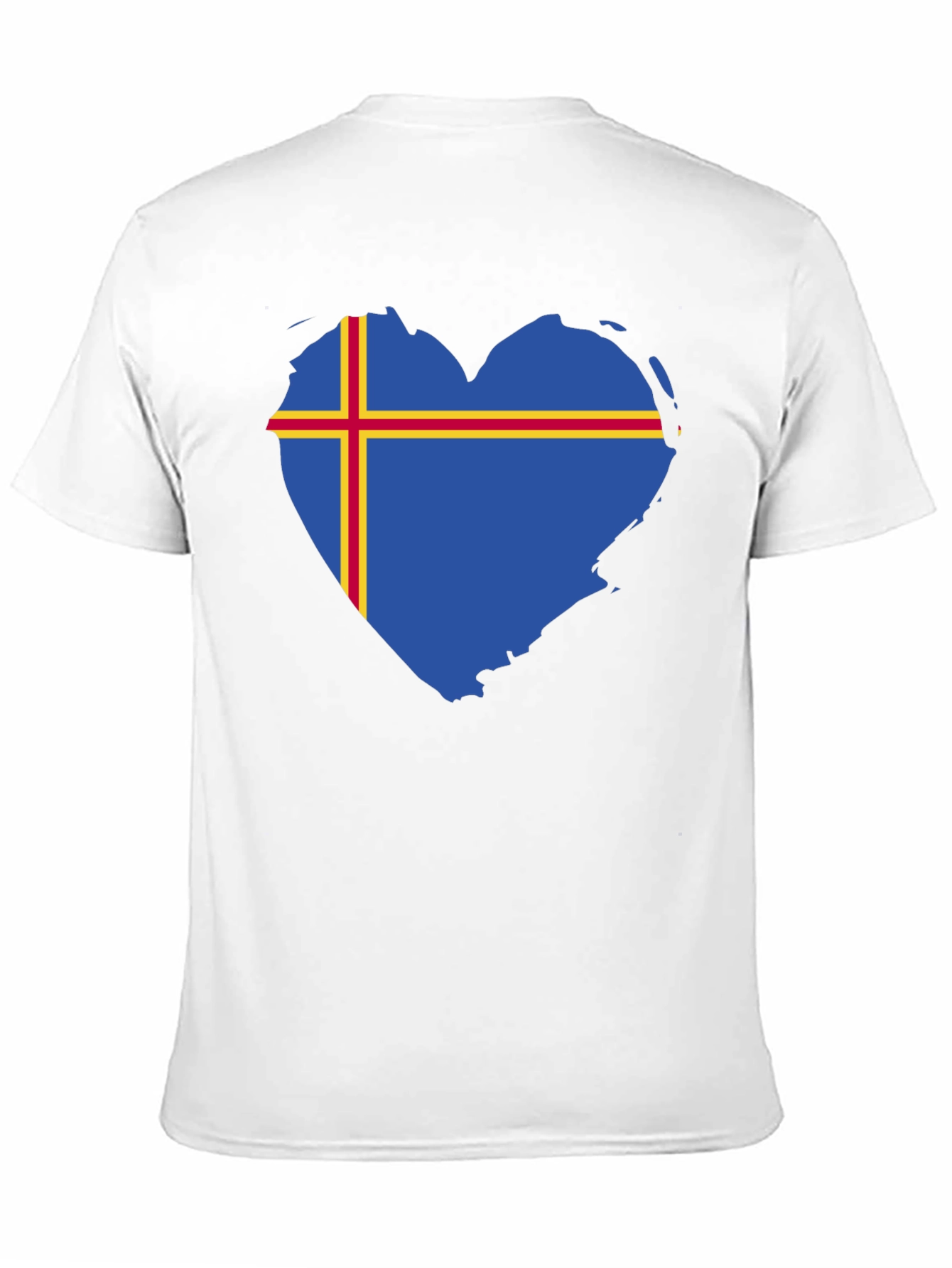Aland Islands Flag Heart T-Shirt