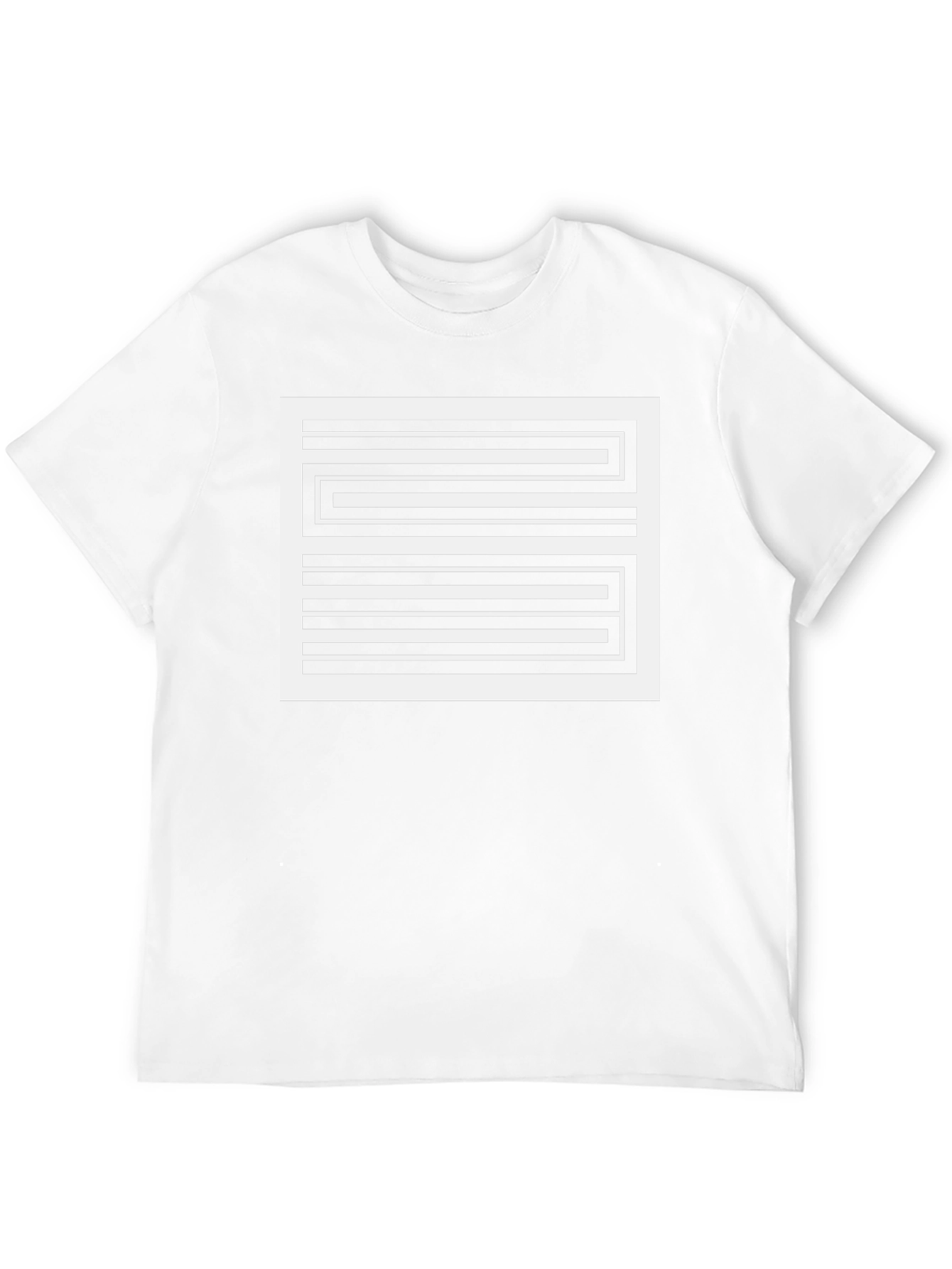 Striped Graphic Tee - Modern Black T-Shirt
