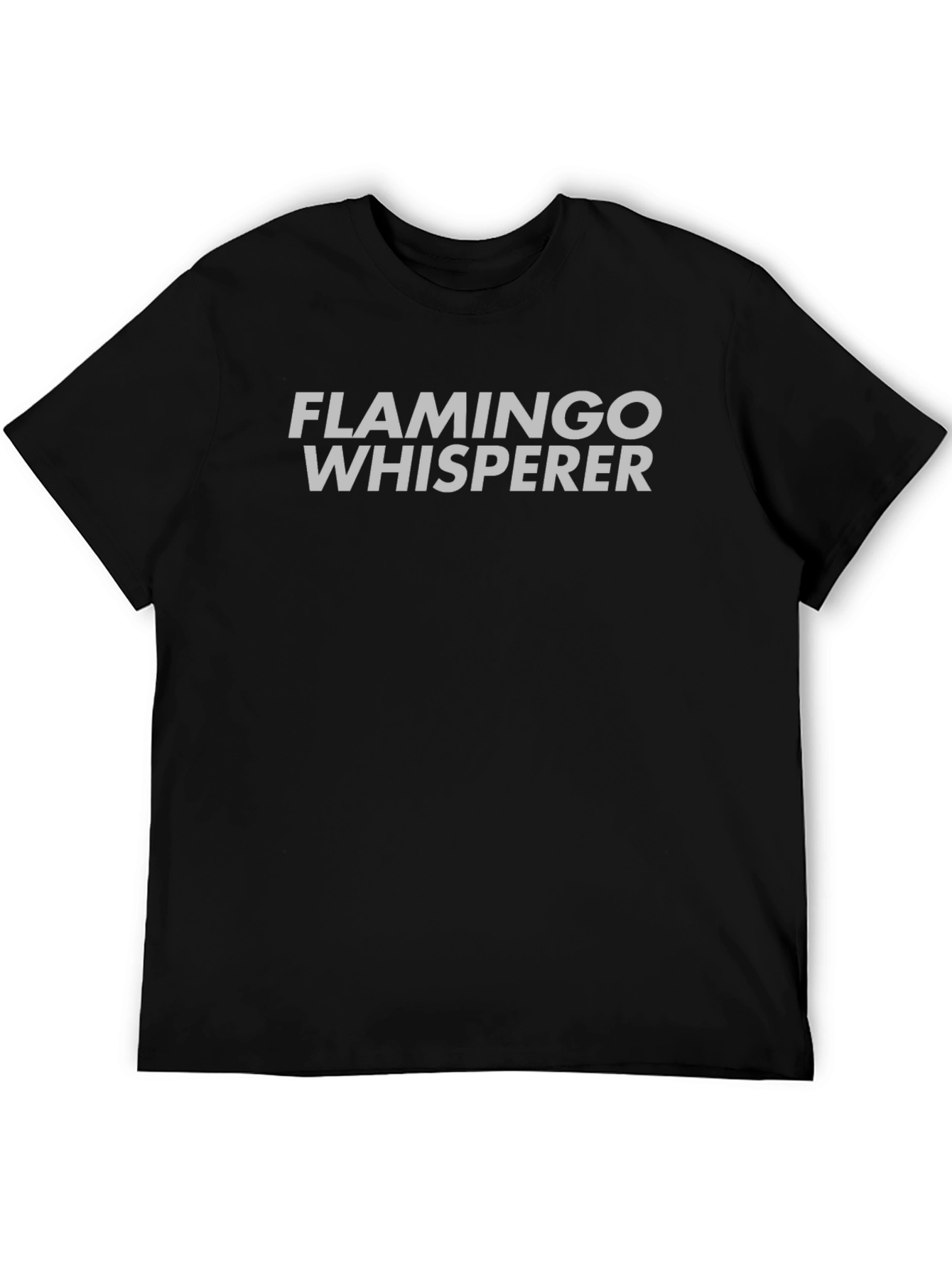 Flamingo Whisperer Black T-Shirt