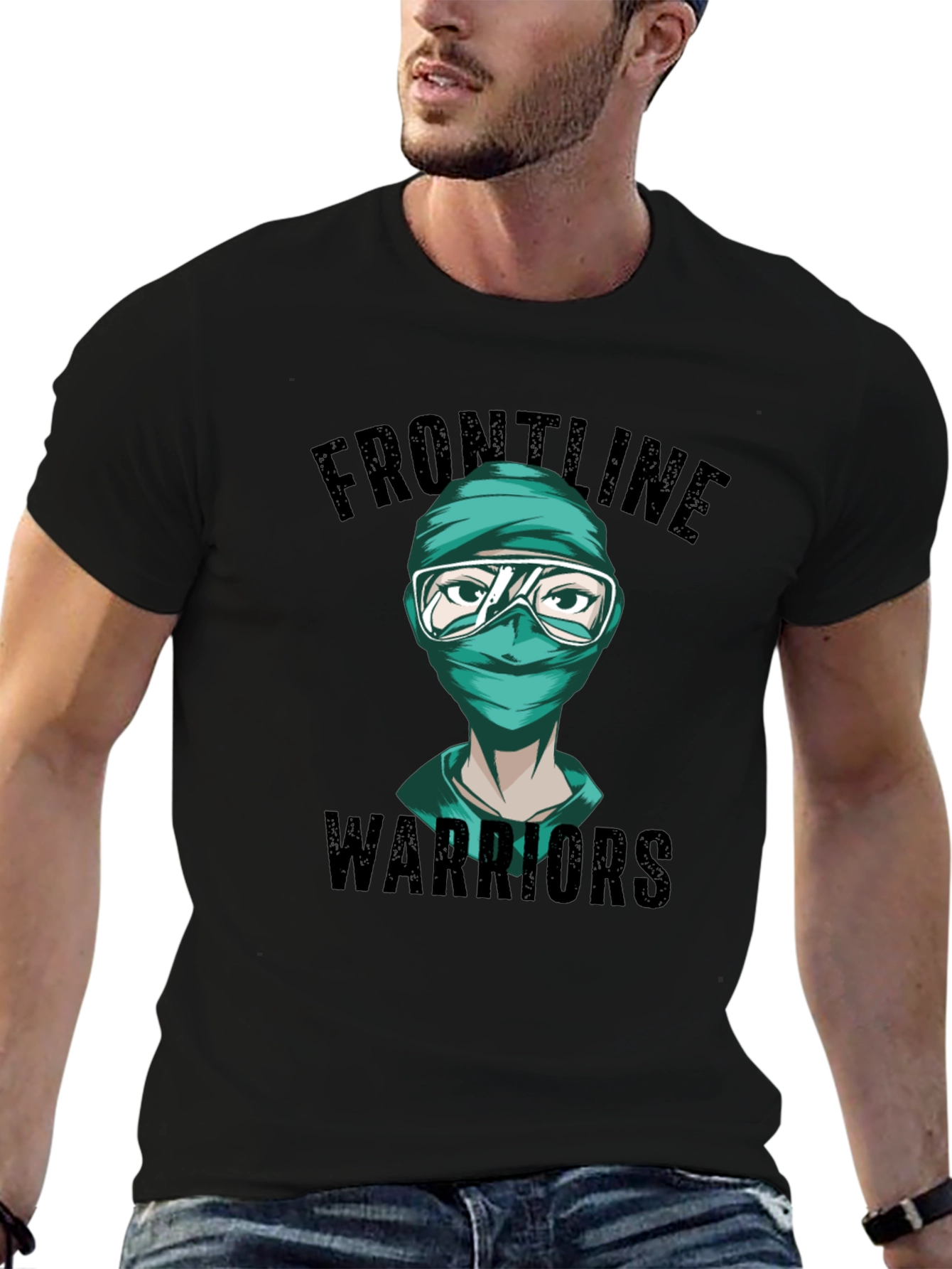 Frontline Warriors Graphic Tee - Unisex Cotton Blend