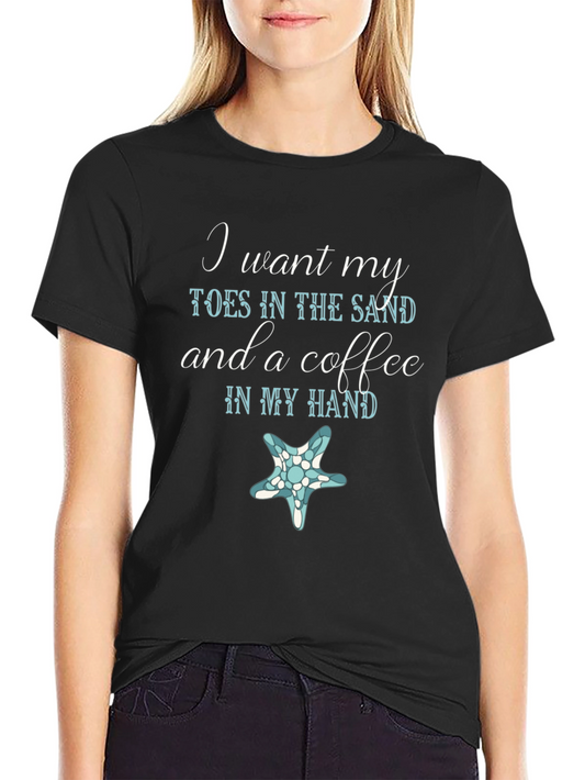 Toes in the Sand Graphic T-Shirt