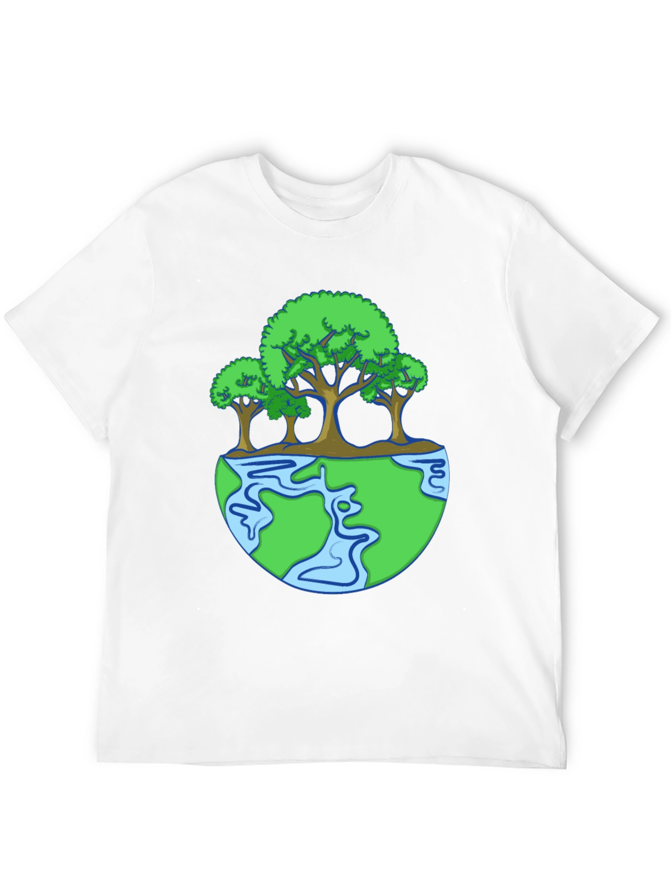Earth Trees Graphic T-Shirt