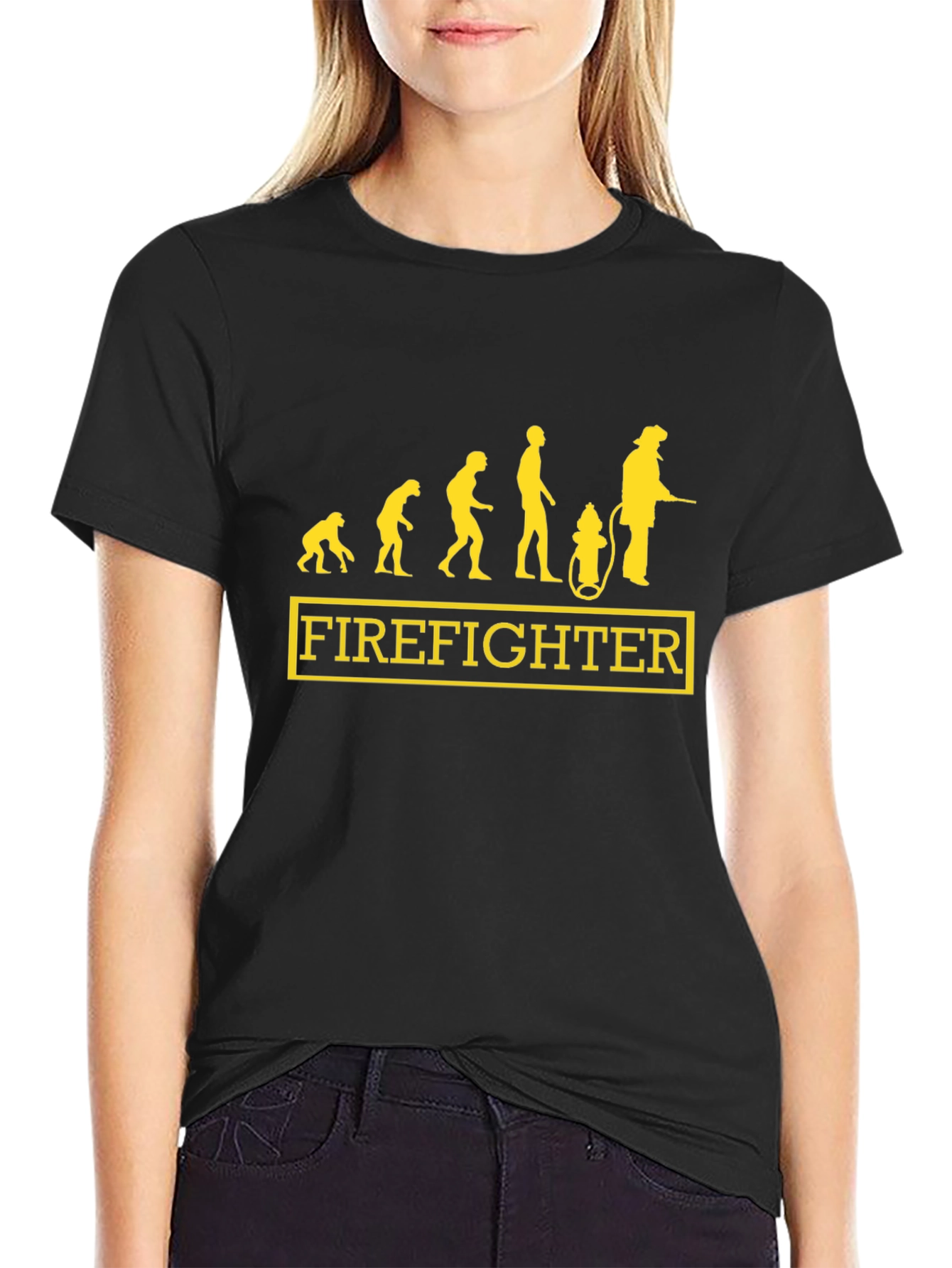 Firefighter Evolution Graphic T-Shirt - Black