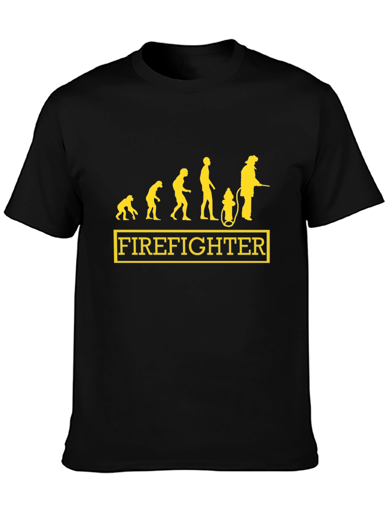 Firefighter Evolution Graphic T-Shirt - Black