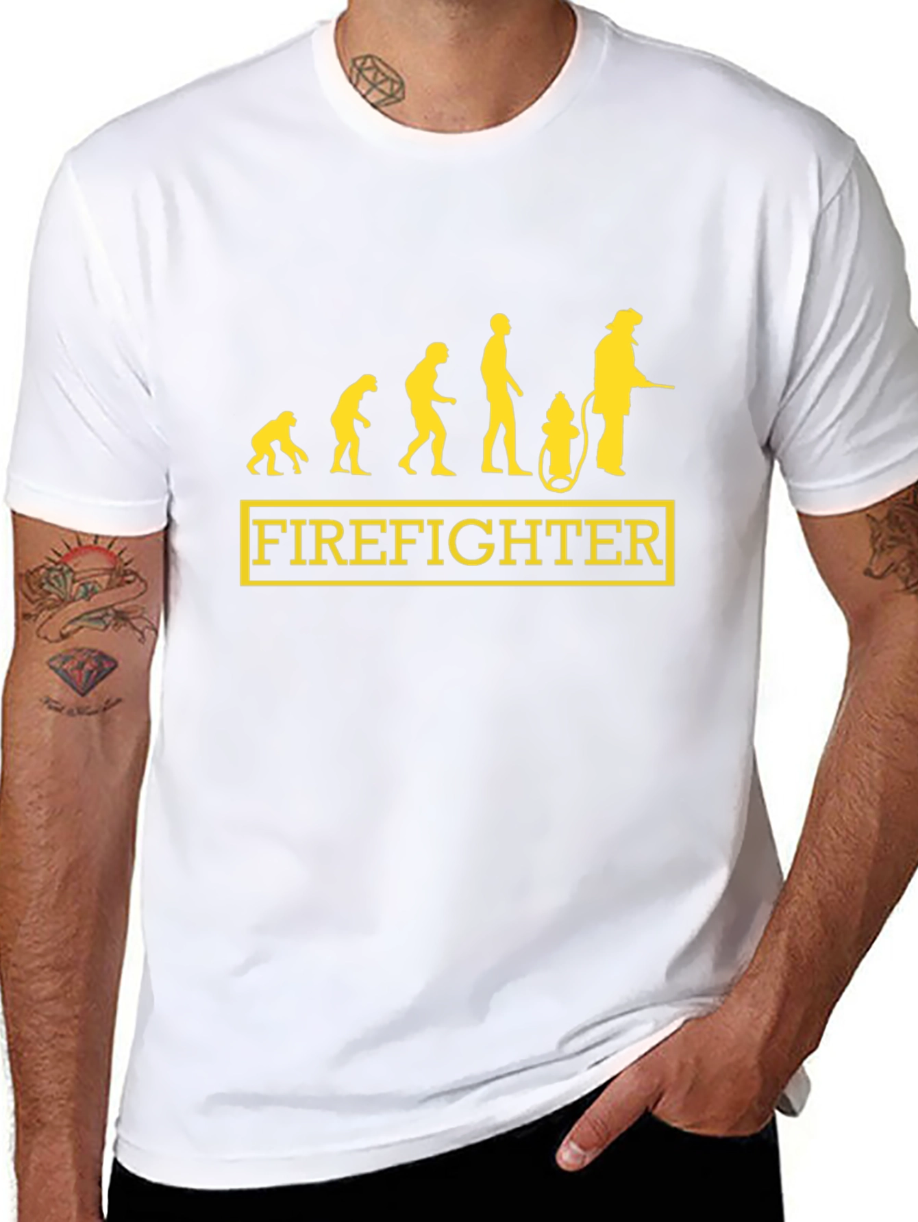 Firefighter Evolution Graphic T-Shirt - Black