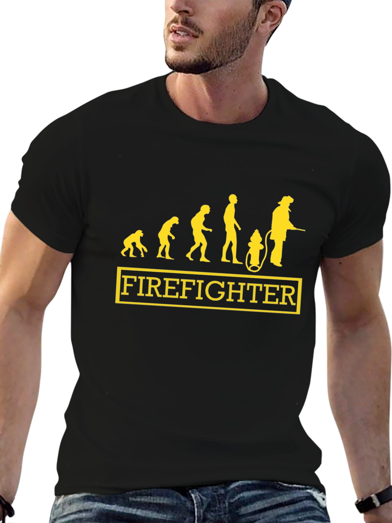 Firefighter Evolution Graphic T-Shirt - Black