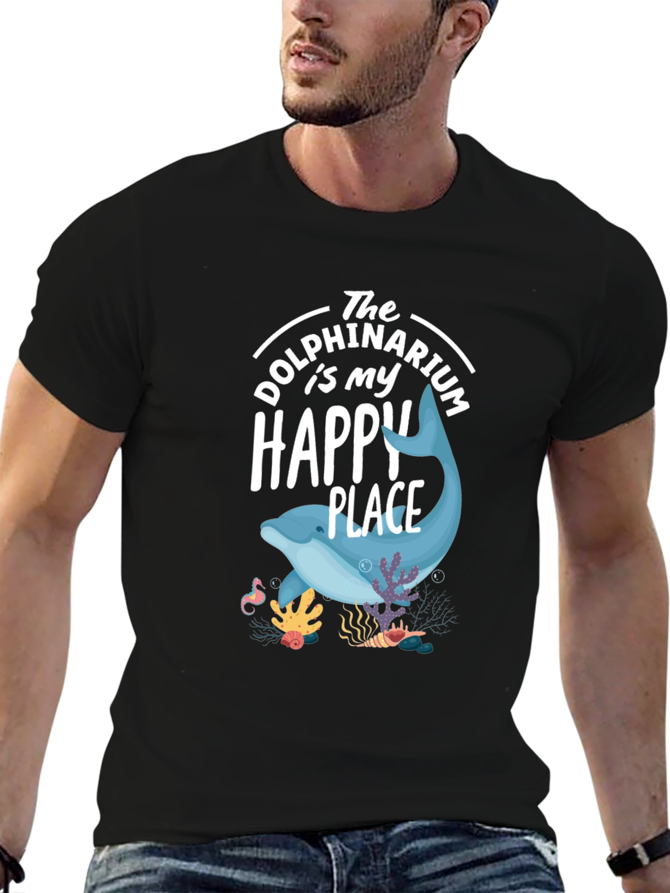 Dolphin Happy Place Graphic Tee - Unisex