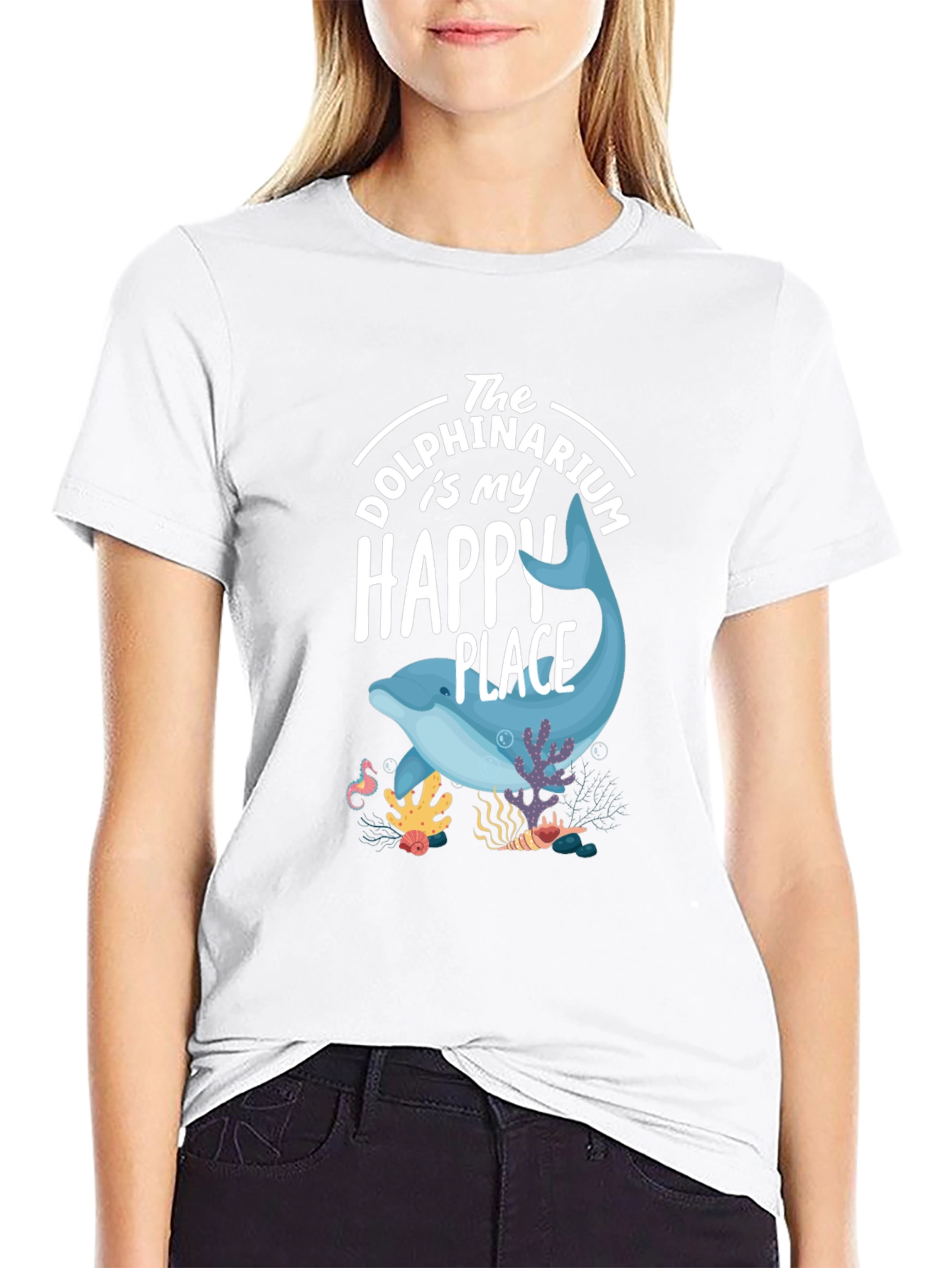 Dolphin Happy Place Graphic Tee - Unisex