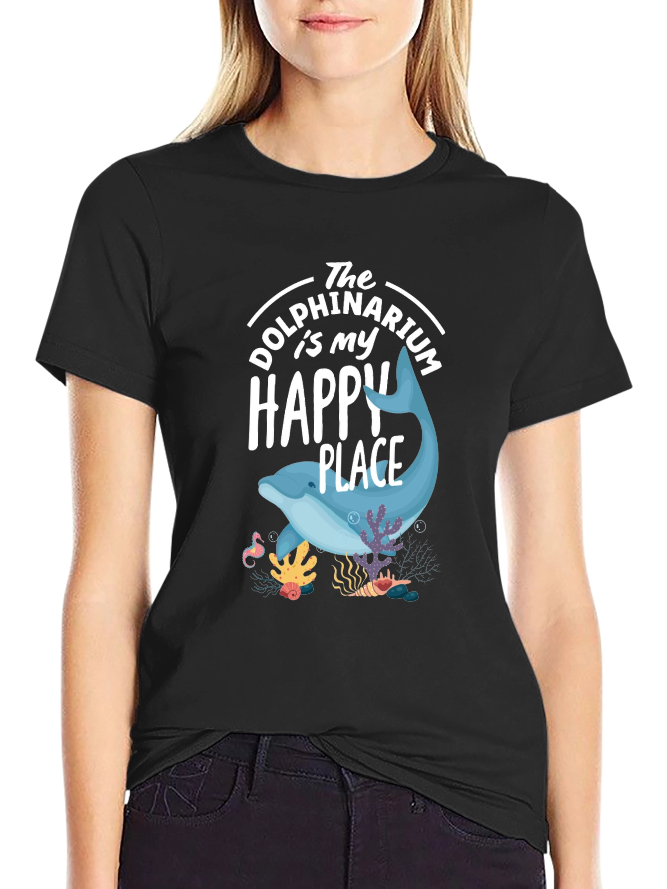 Dolphin Happy Place Graphic Tee - Unisex