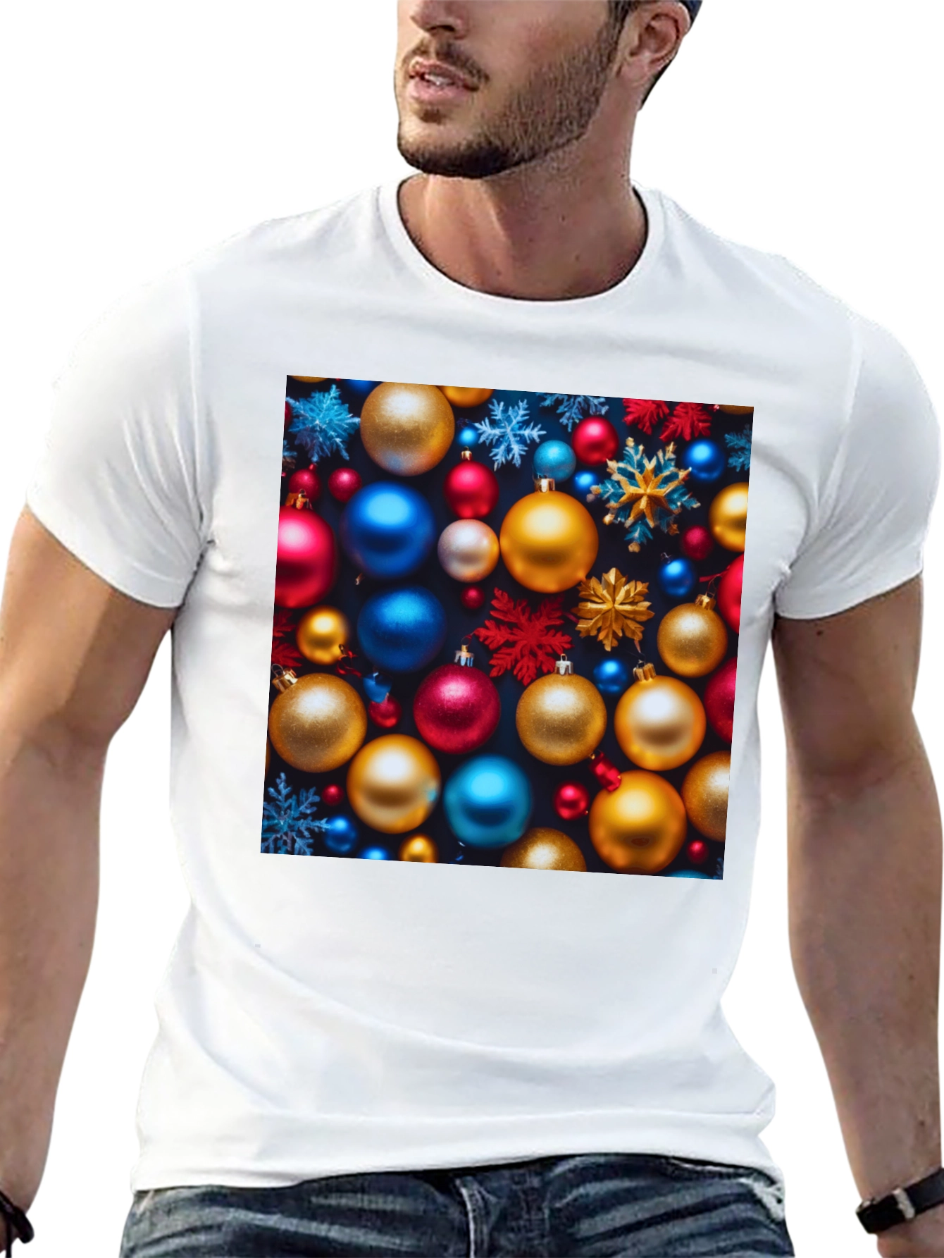 Festive Christmas Ornament T-Shirt - Holiday Cheer