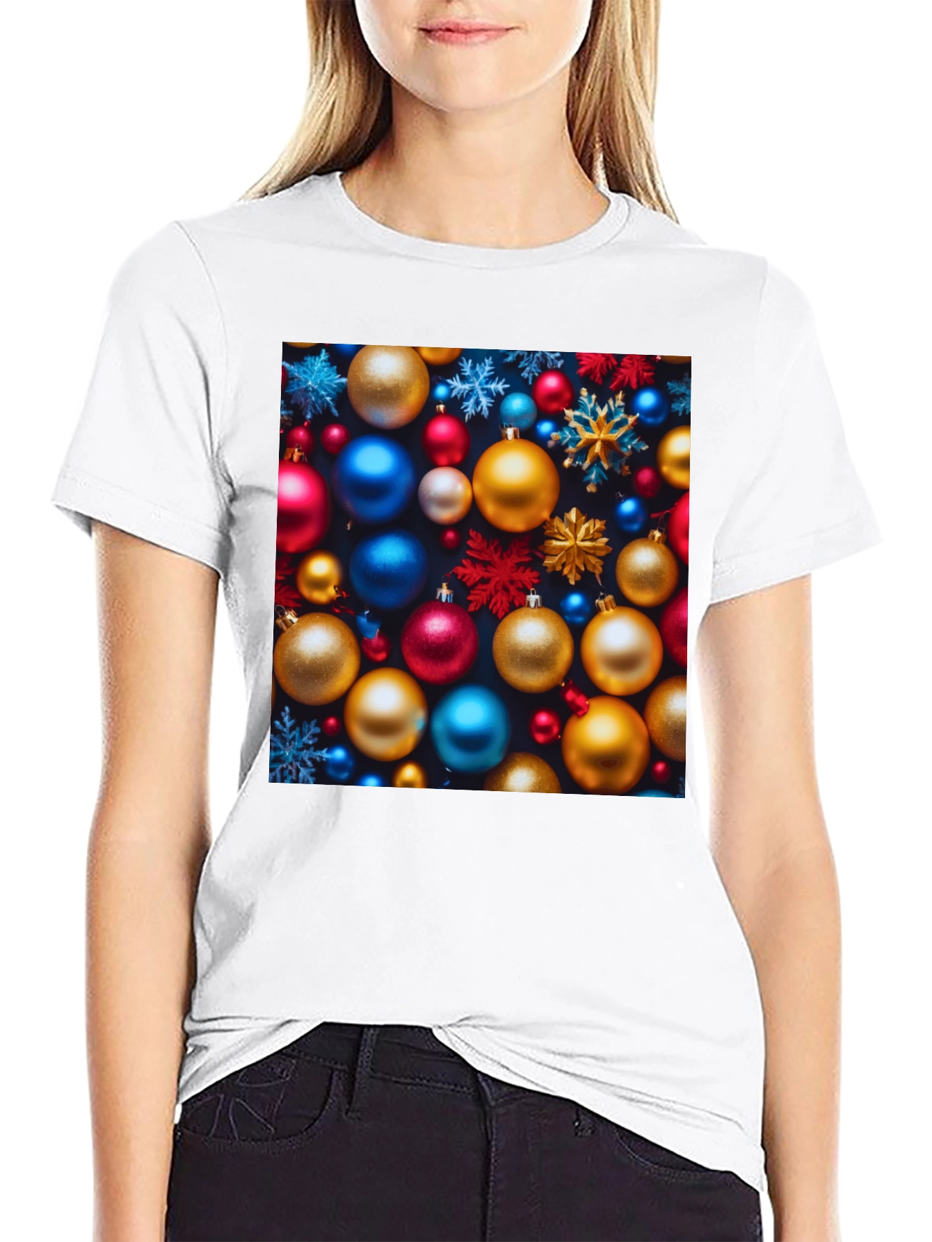 Festive Christmas Ornament T-Shirt - Holiday Cheer