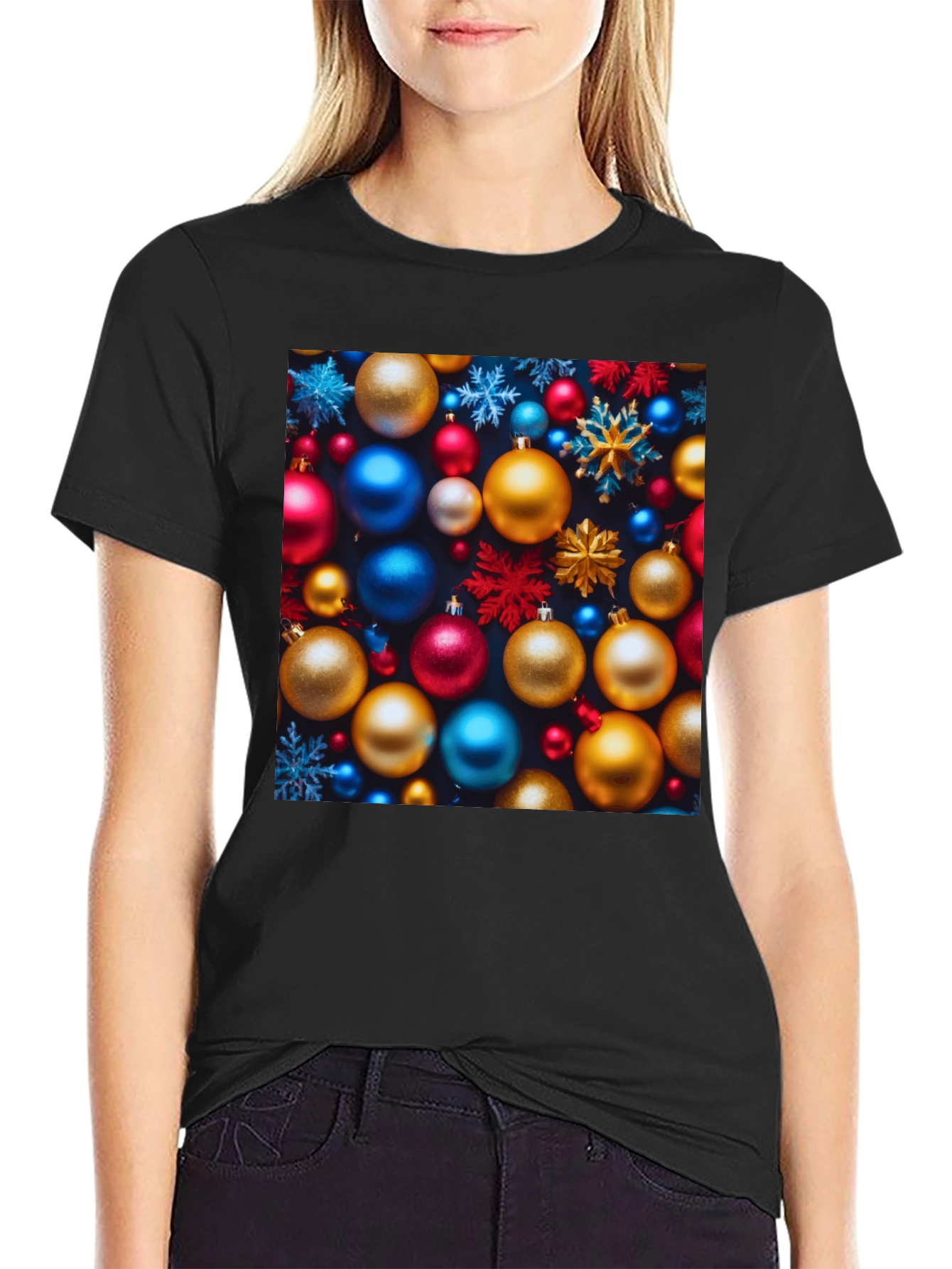 Festive Christmas Ornament T-Shirt - Holiday Cheer