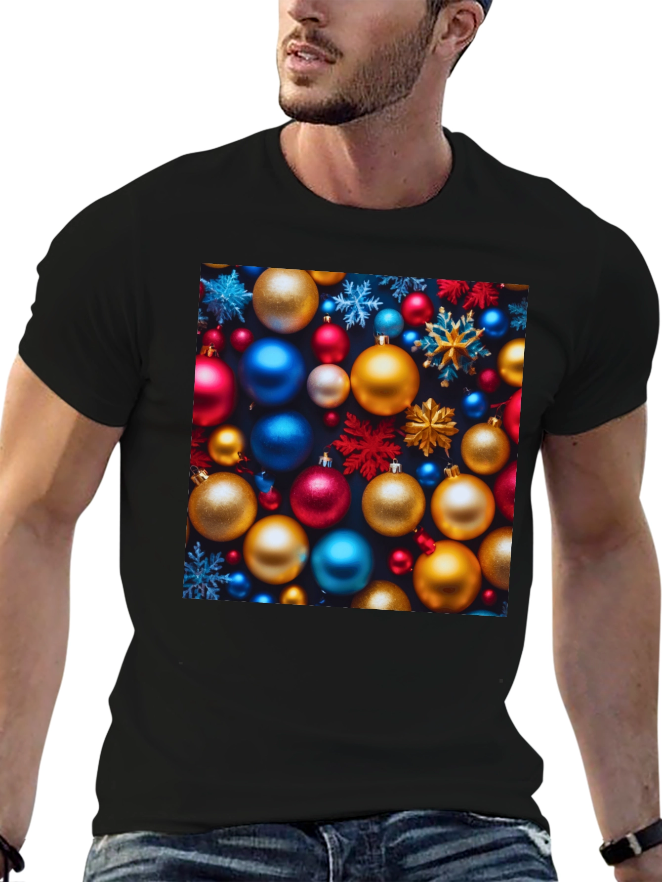 Festive Christmas Ornament T-Shirt - Holiday Cheer