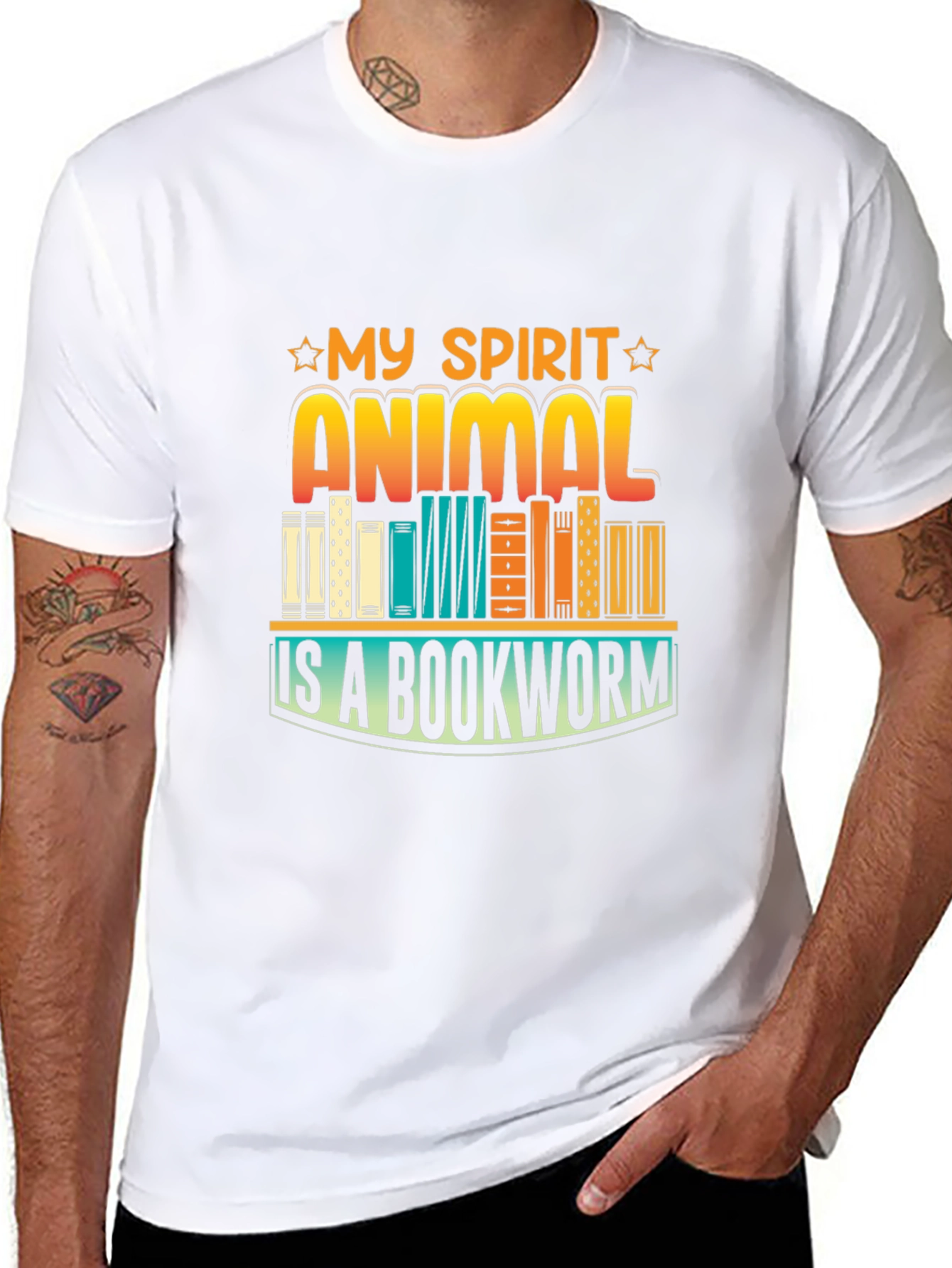 My Spirit Animal Bookworm Graphic Tee