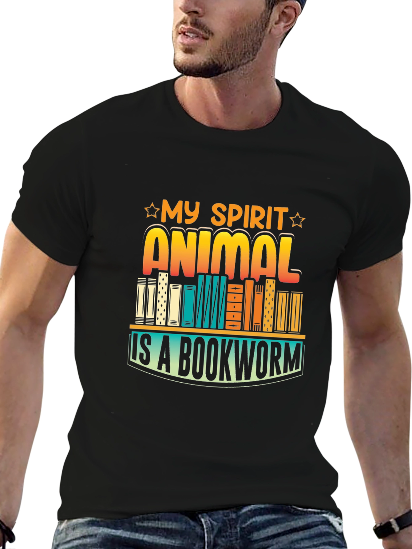 My Spirit Animal Bookworm Graphic Tee