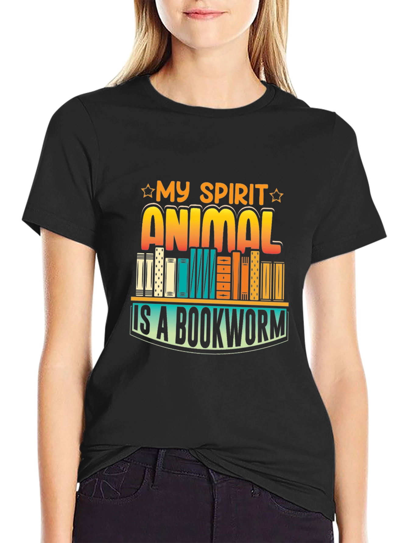 My Spirit Animal Bookworm Graphic Tee