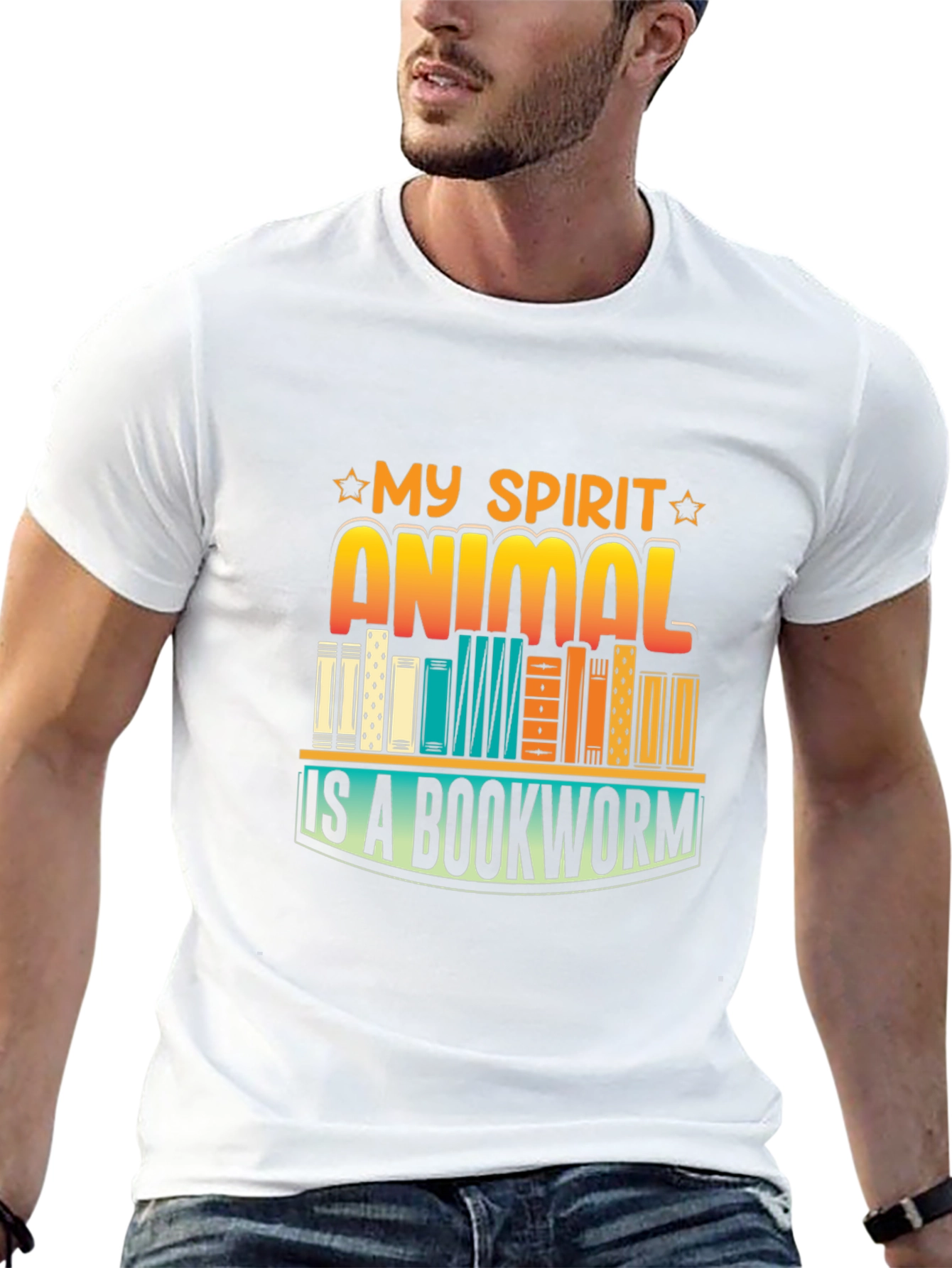 My Spirit Animal Bookworm Graphic Tee