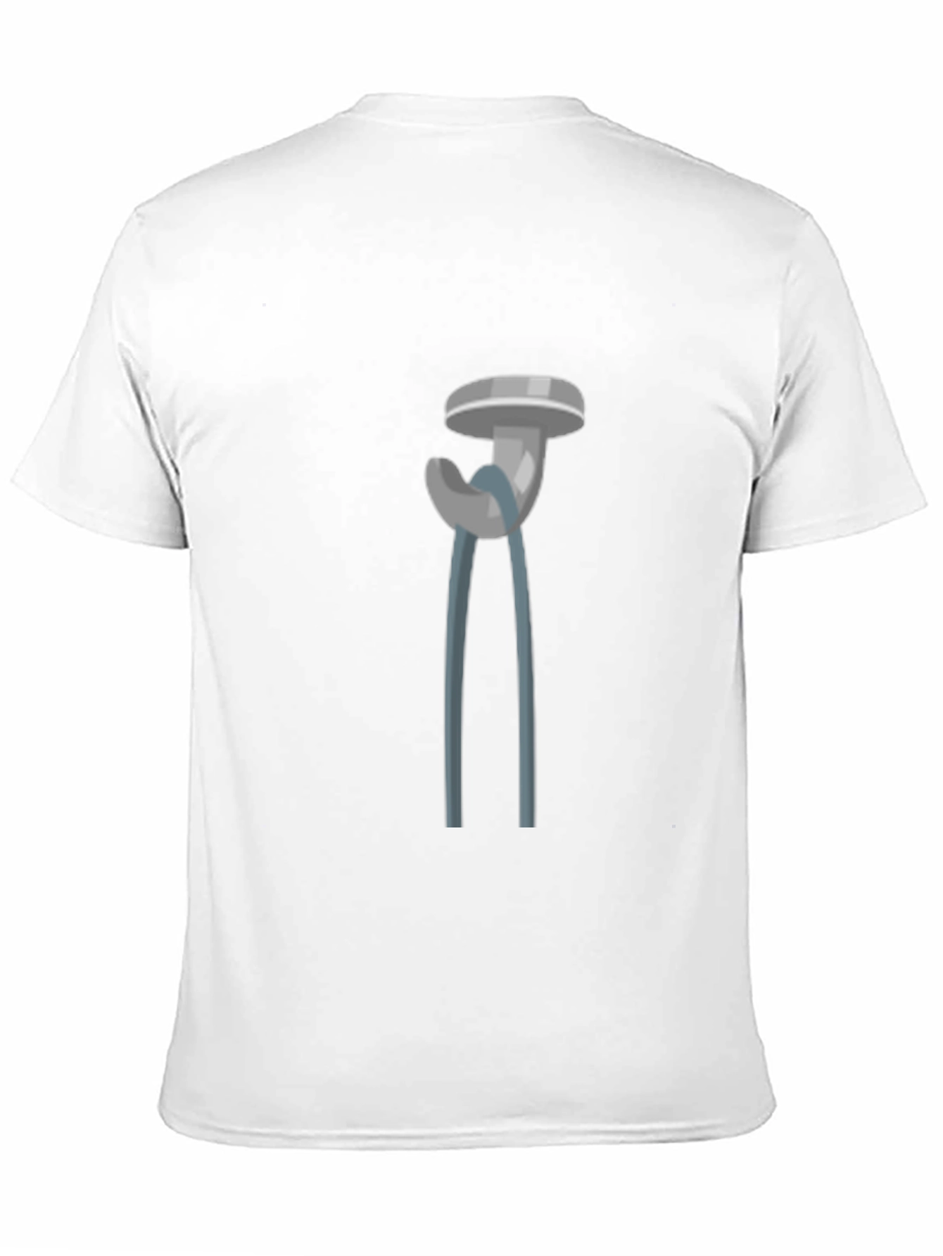 Novelty Cartoon Pliers Graphic Tee - Black Cotton Blend