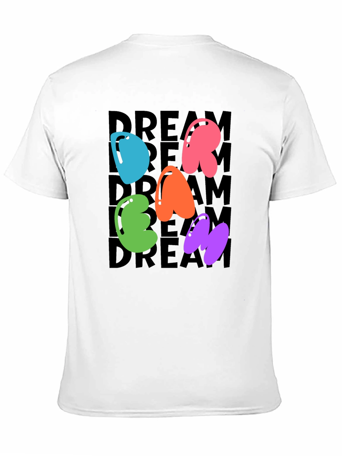 Dreamy Letter Graphic Crew Neck Tee