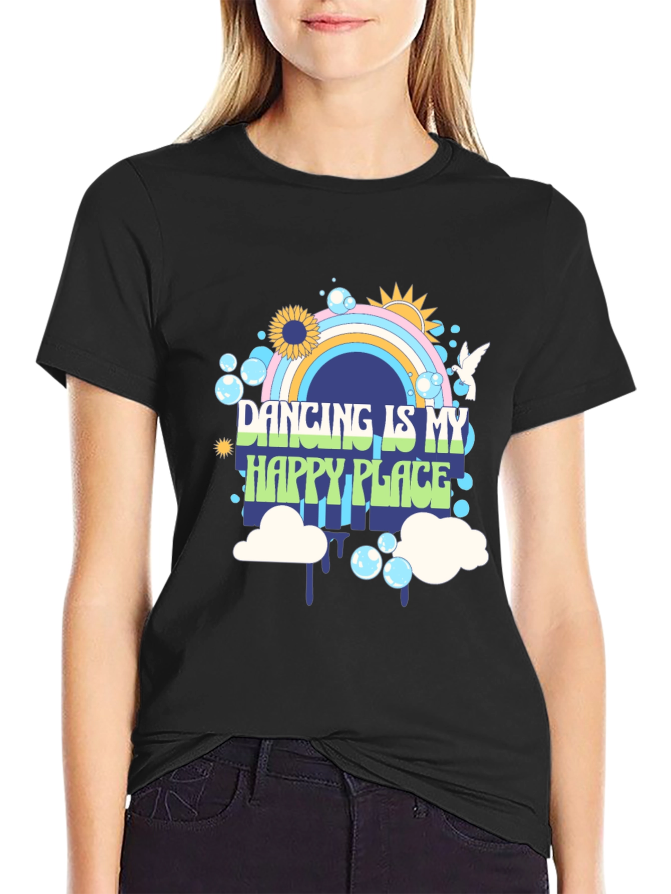 Dancing is My Happy Place Graphic Tee