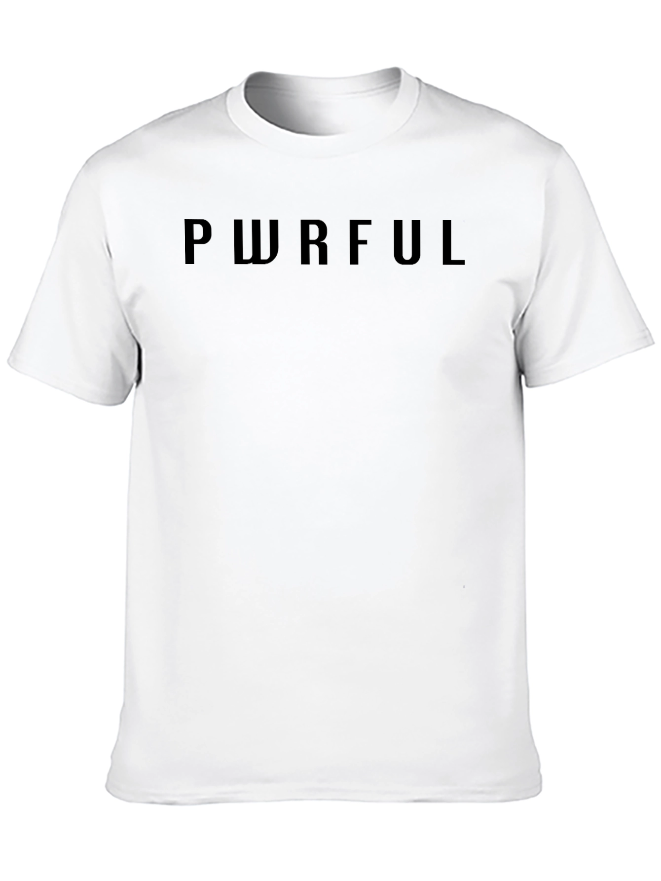 PWRFUL Mens Black T-Shirt