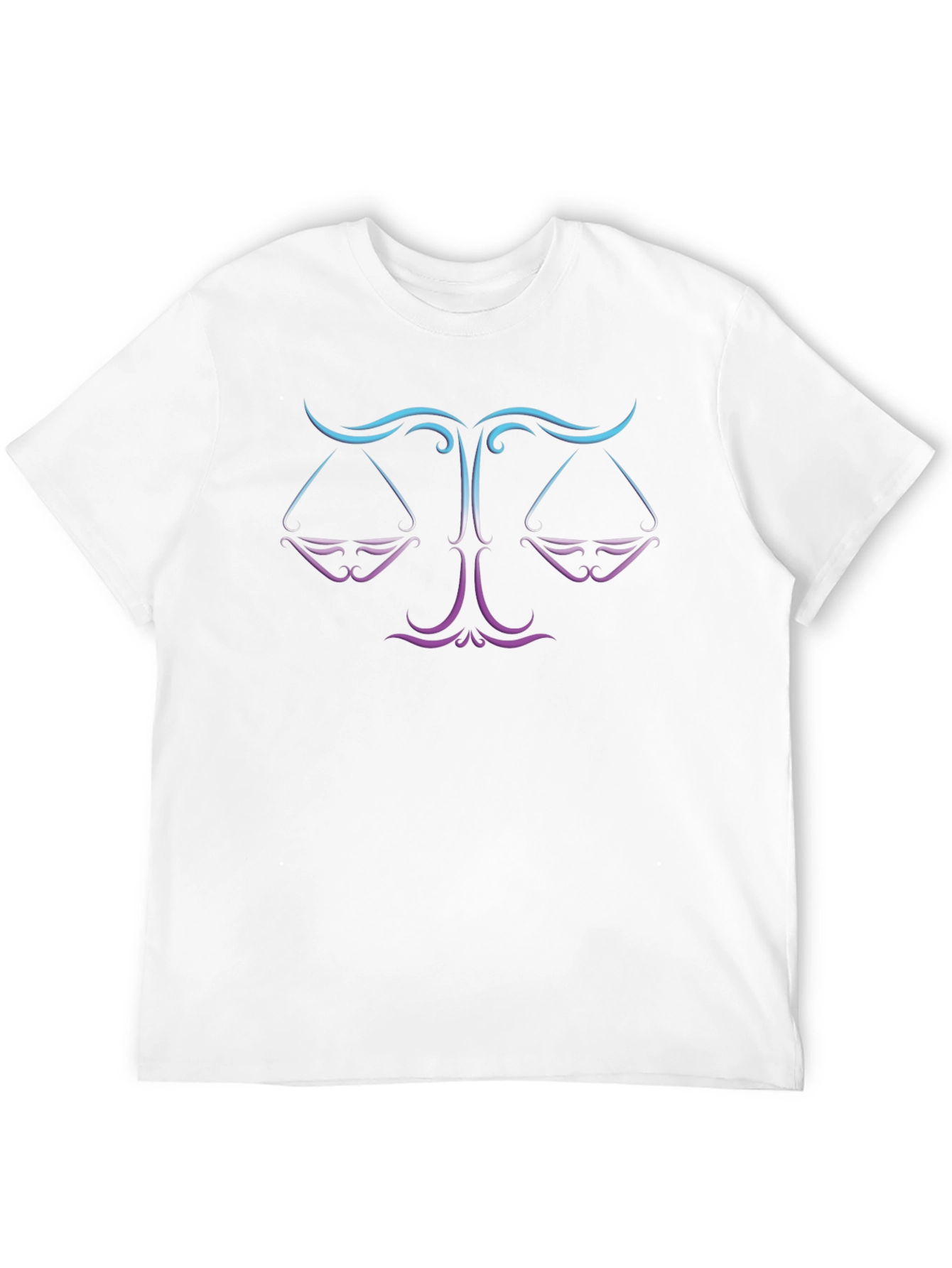 Libra Zodiac Sign T-Shirt - Gradient Graphic Tee