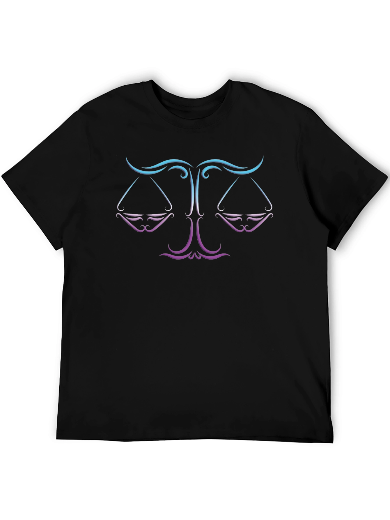 Libra Zodiac Sign T-Shirt - Gradient Graphic Tee