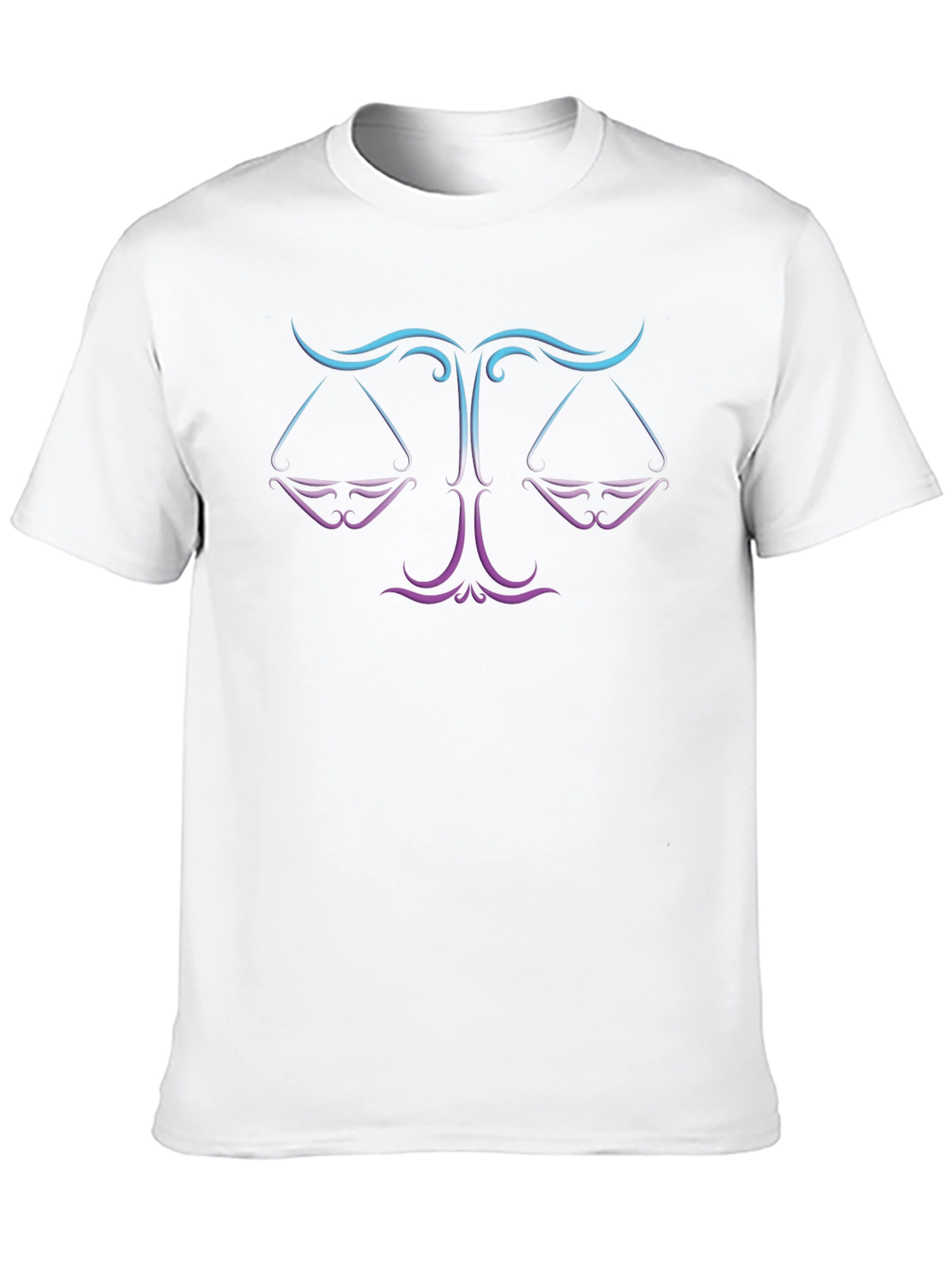 Libra Zodiac Sign T-Shirt - Gradient Graphic Tee