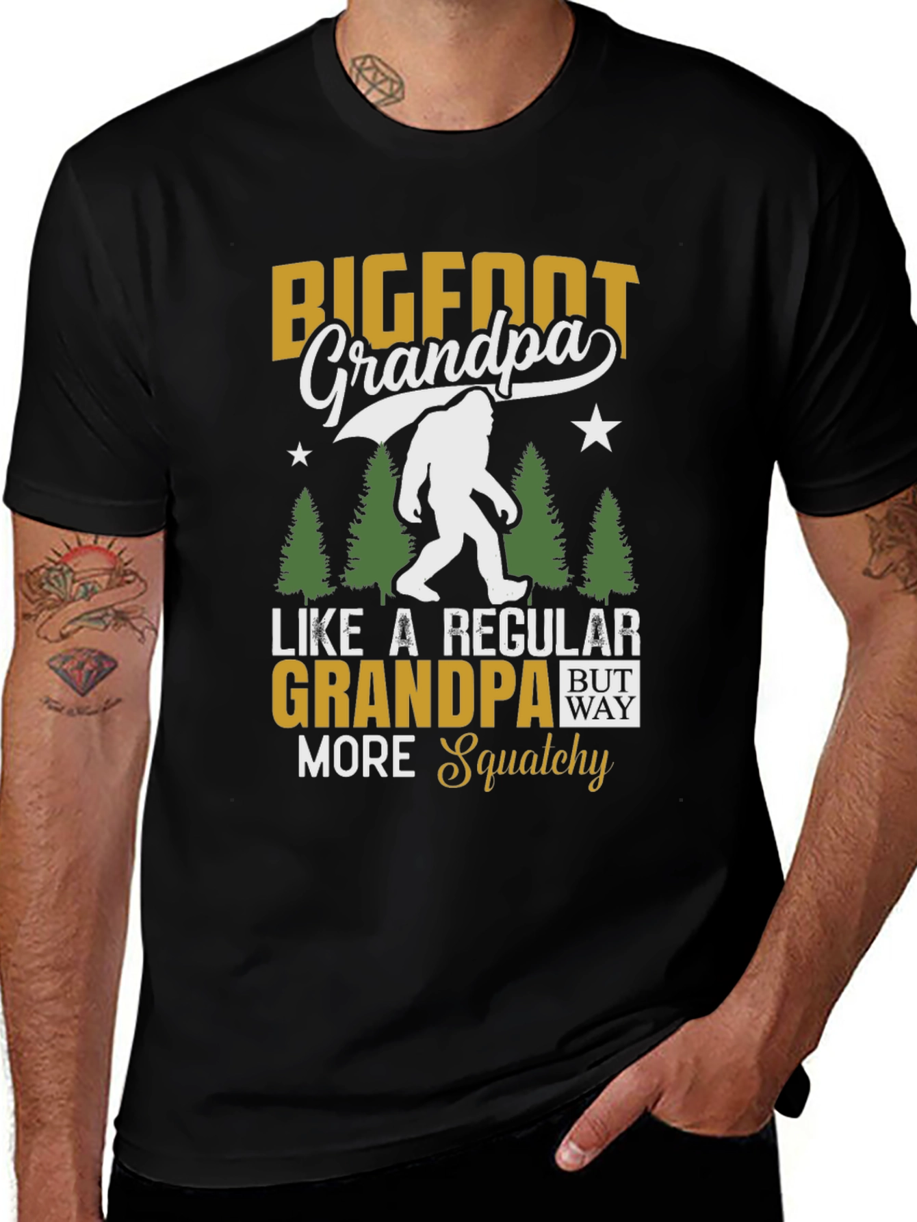Bigfoot Grandpa T-Shirt