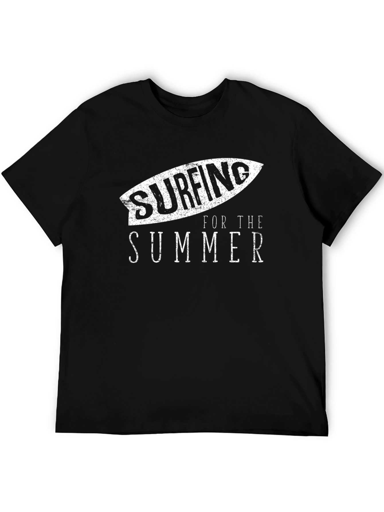 Surfing for the Summer Black T-Shirt