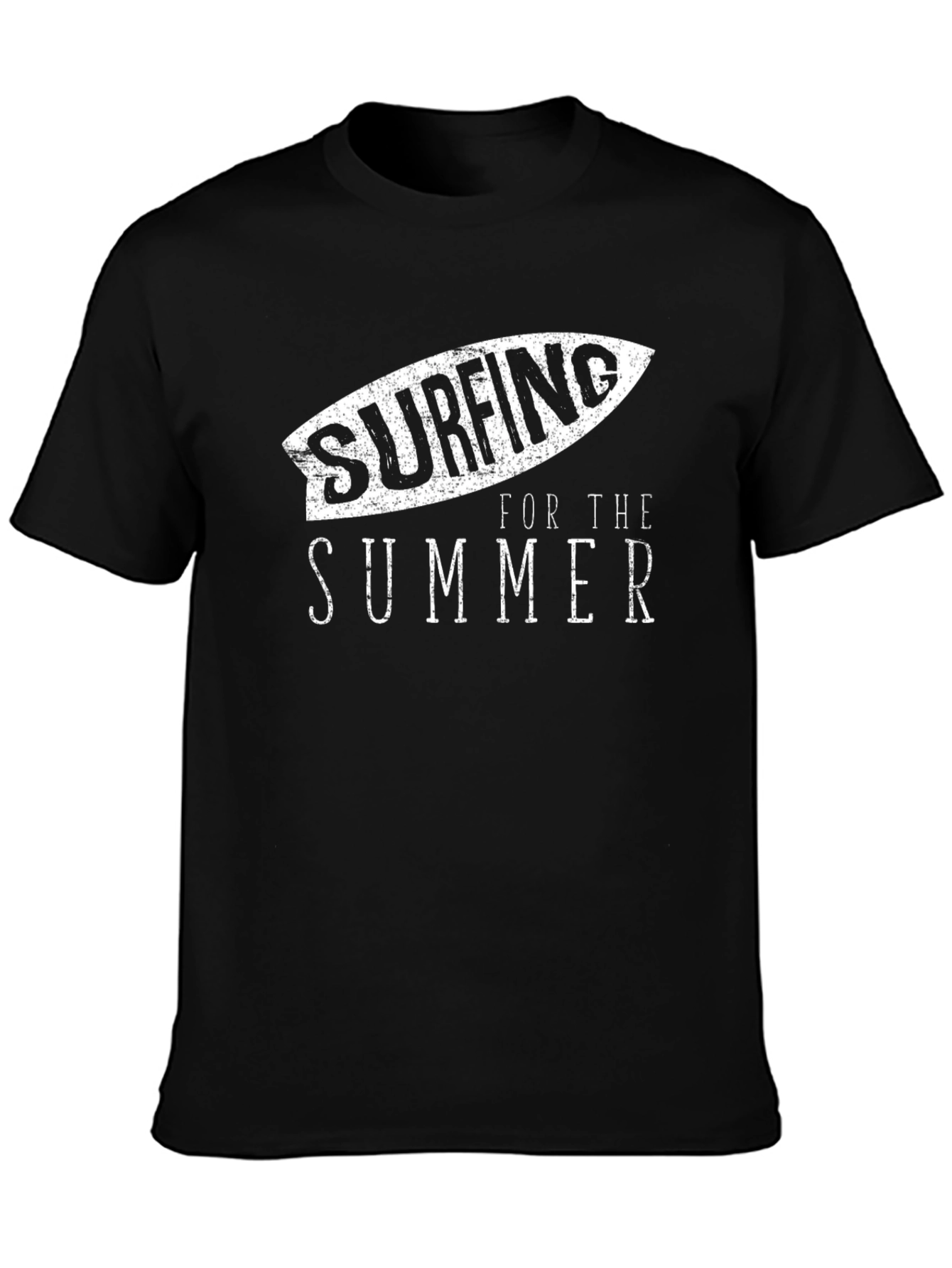 Surfing for the Summer Black T-Shirt