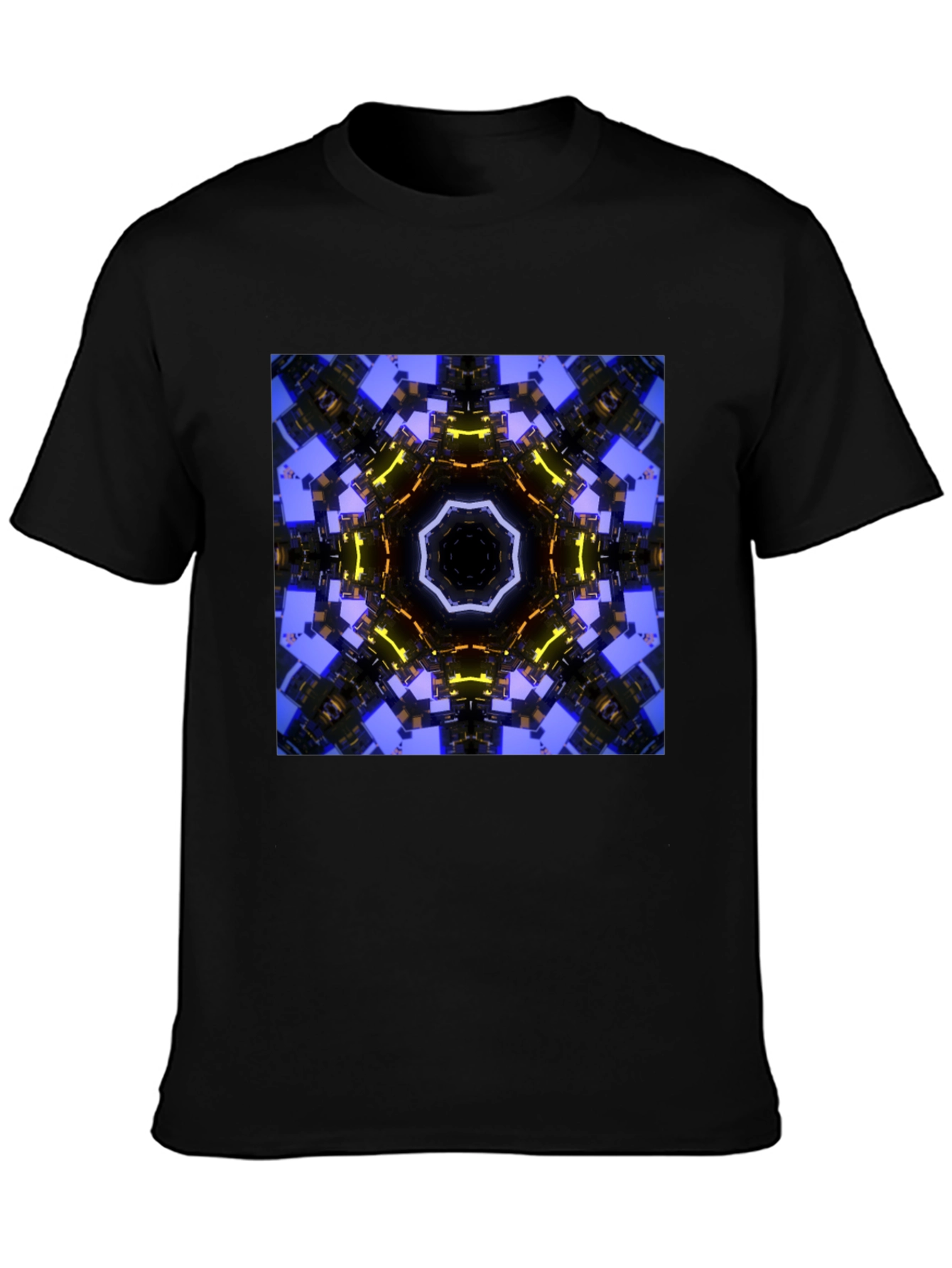 Abstract Geometric Graphic Print Tee