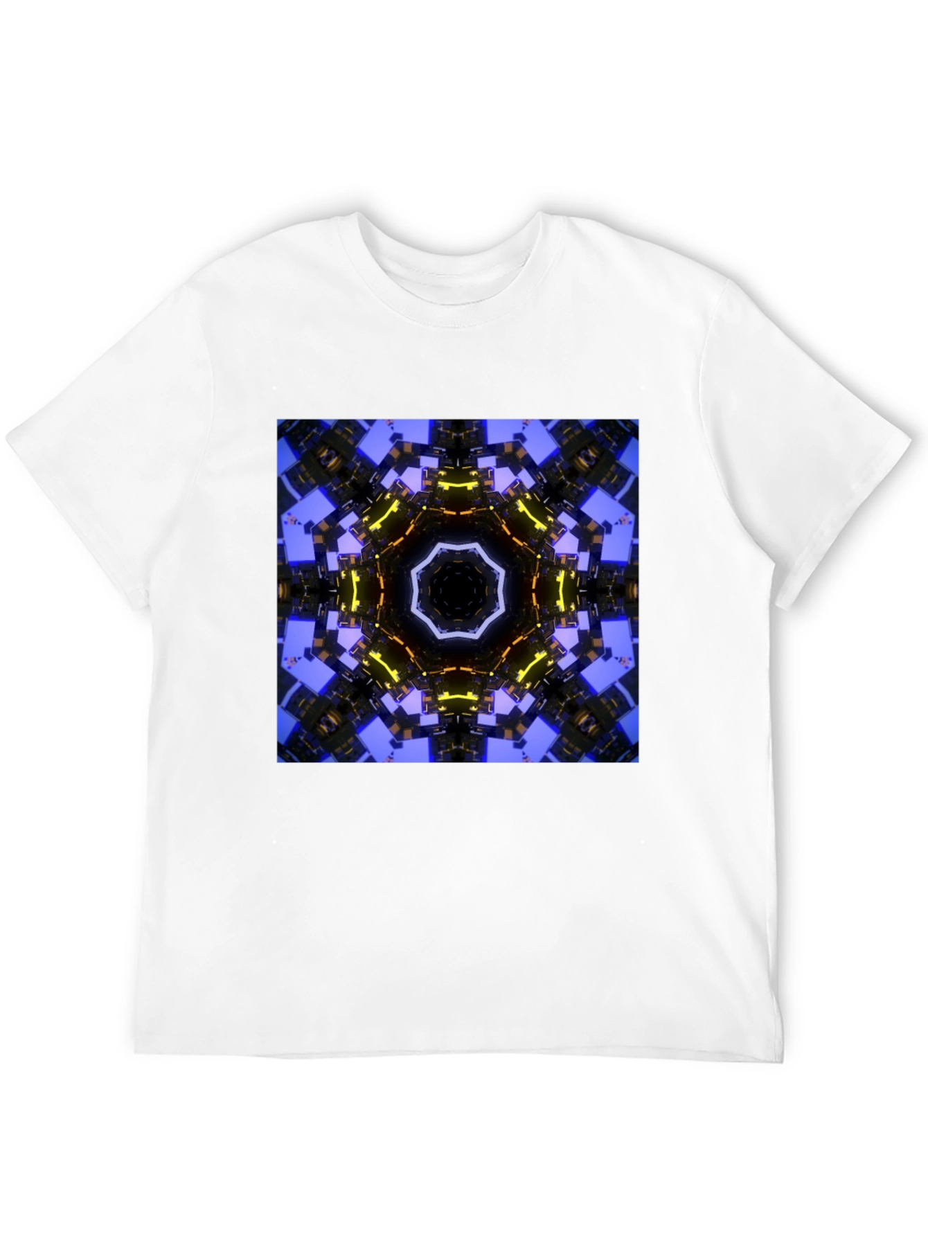 Abstract Geometric Graphic Print Tee