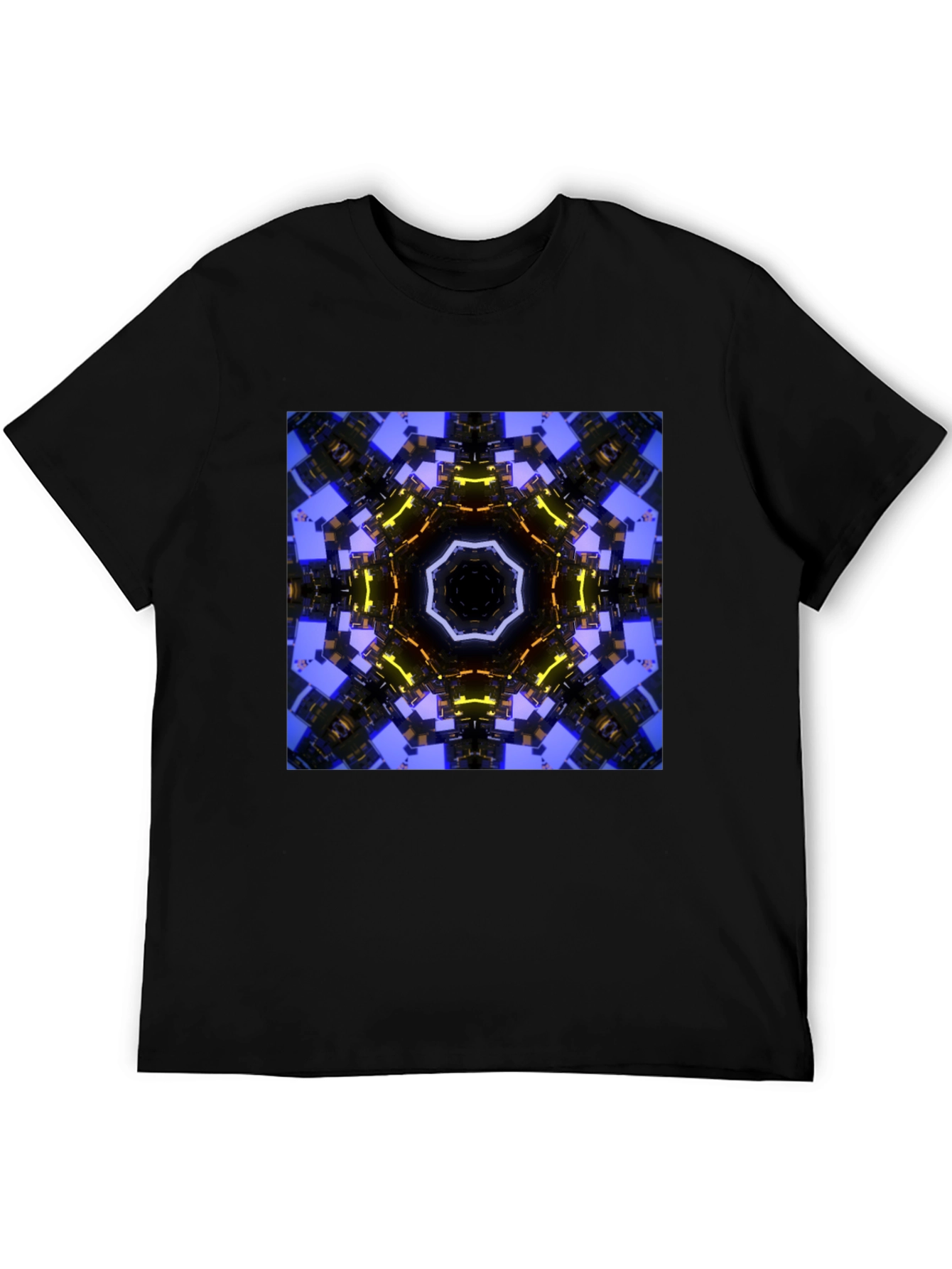 Abstract Geometric Graphic Print Tee
