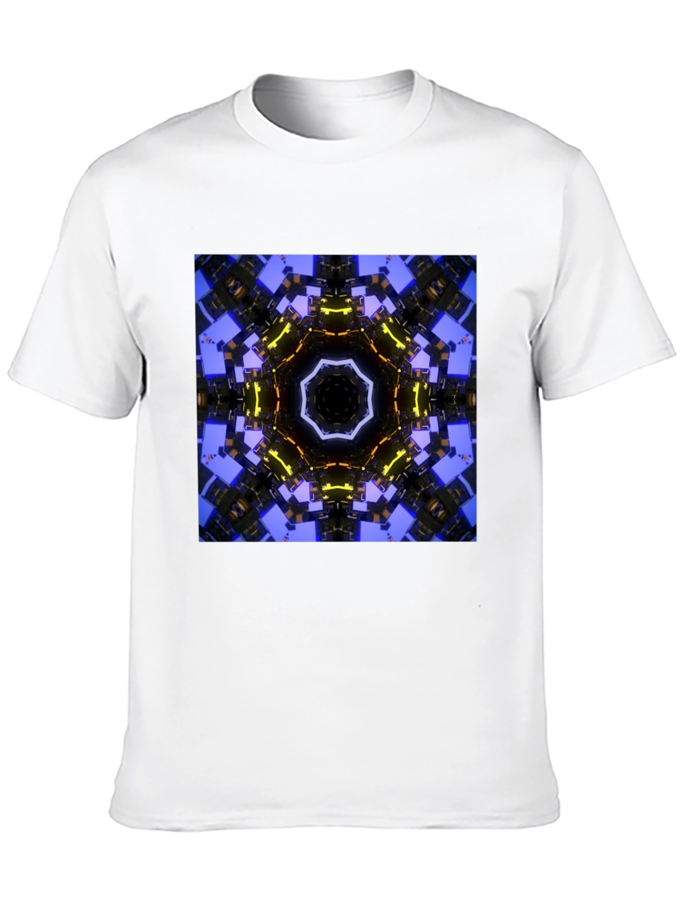 Abstract Geometric Graphic Print Tee