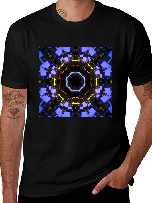 Abstract Geometric Graphic Print Tee