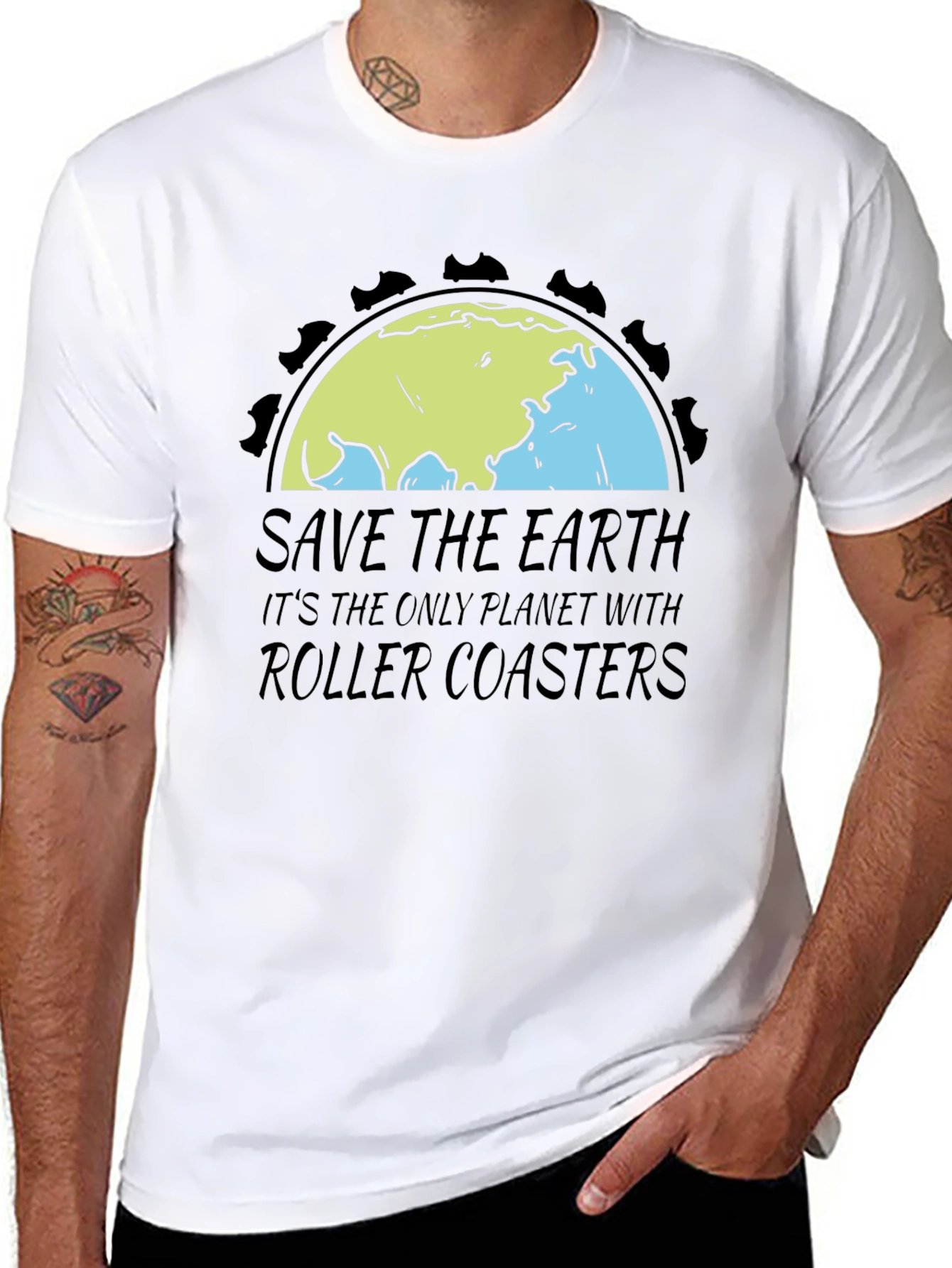 Save the Earth Roller Coaster T-Shirt
