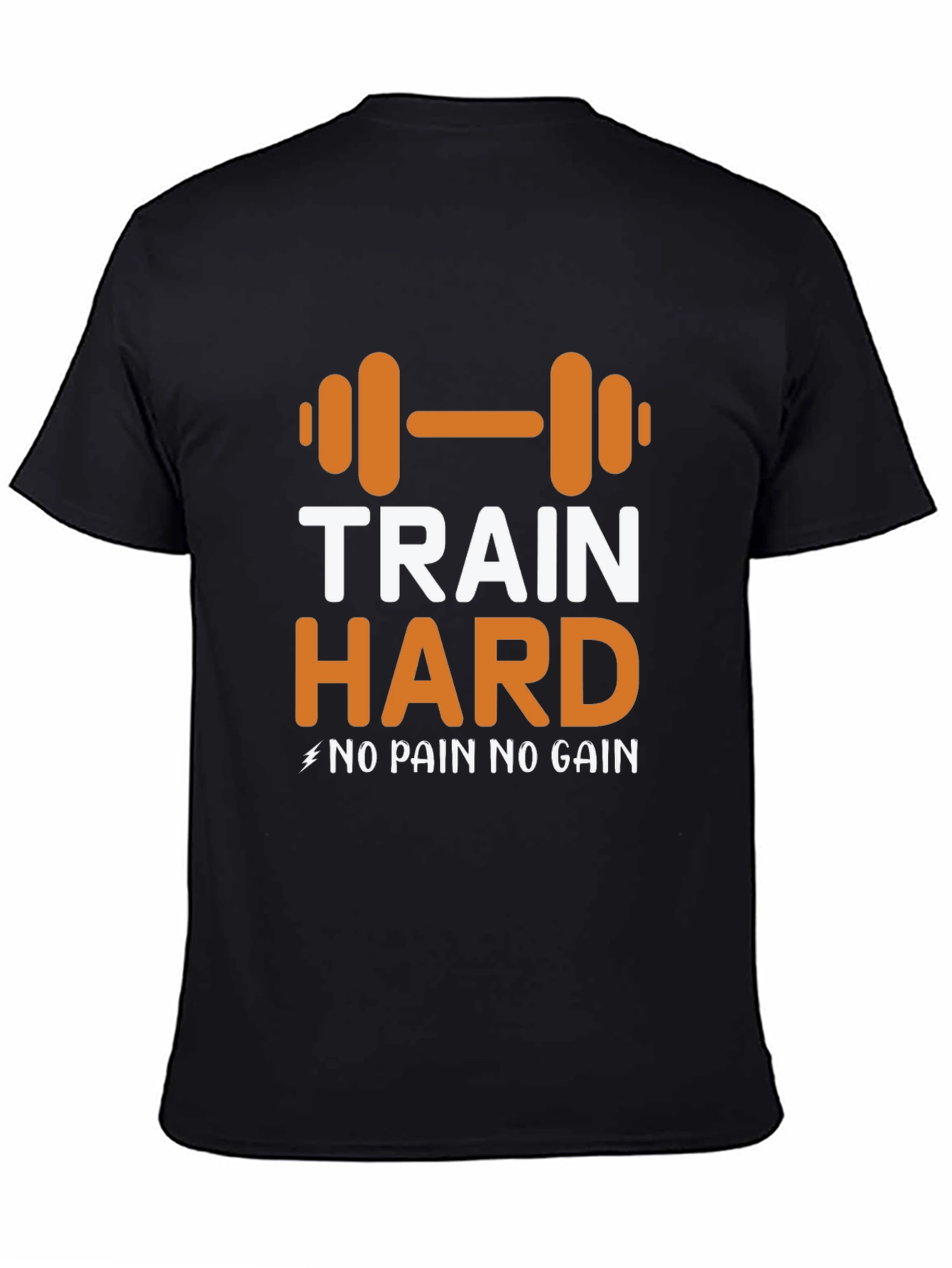 Train Hard Graphic Tee - Motivational Workout Shirt