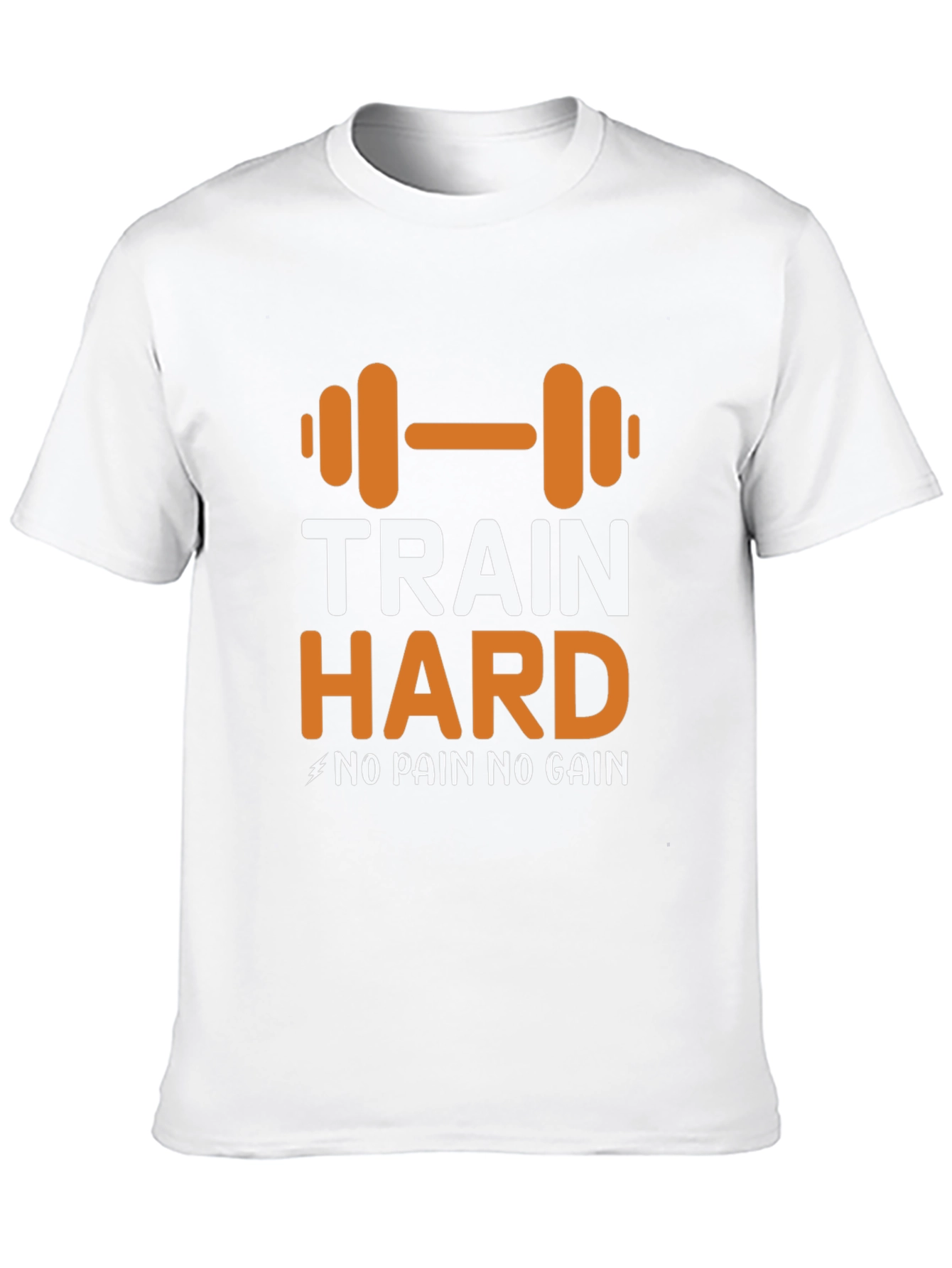 Train Hard Graphic Tee - Motivational Workout Shirt