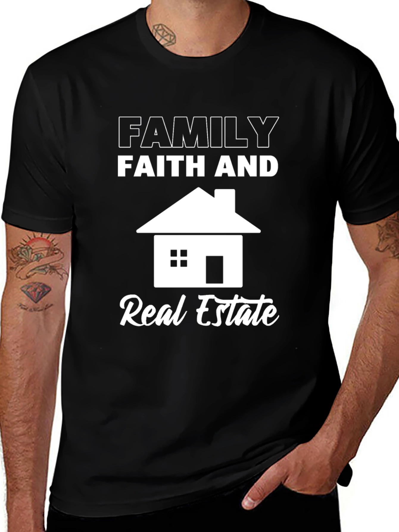 Family Faith Real Estate T-Shirt