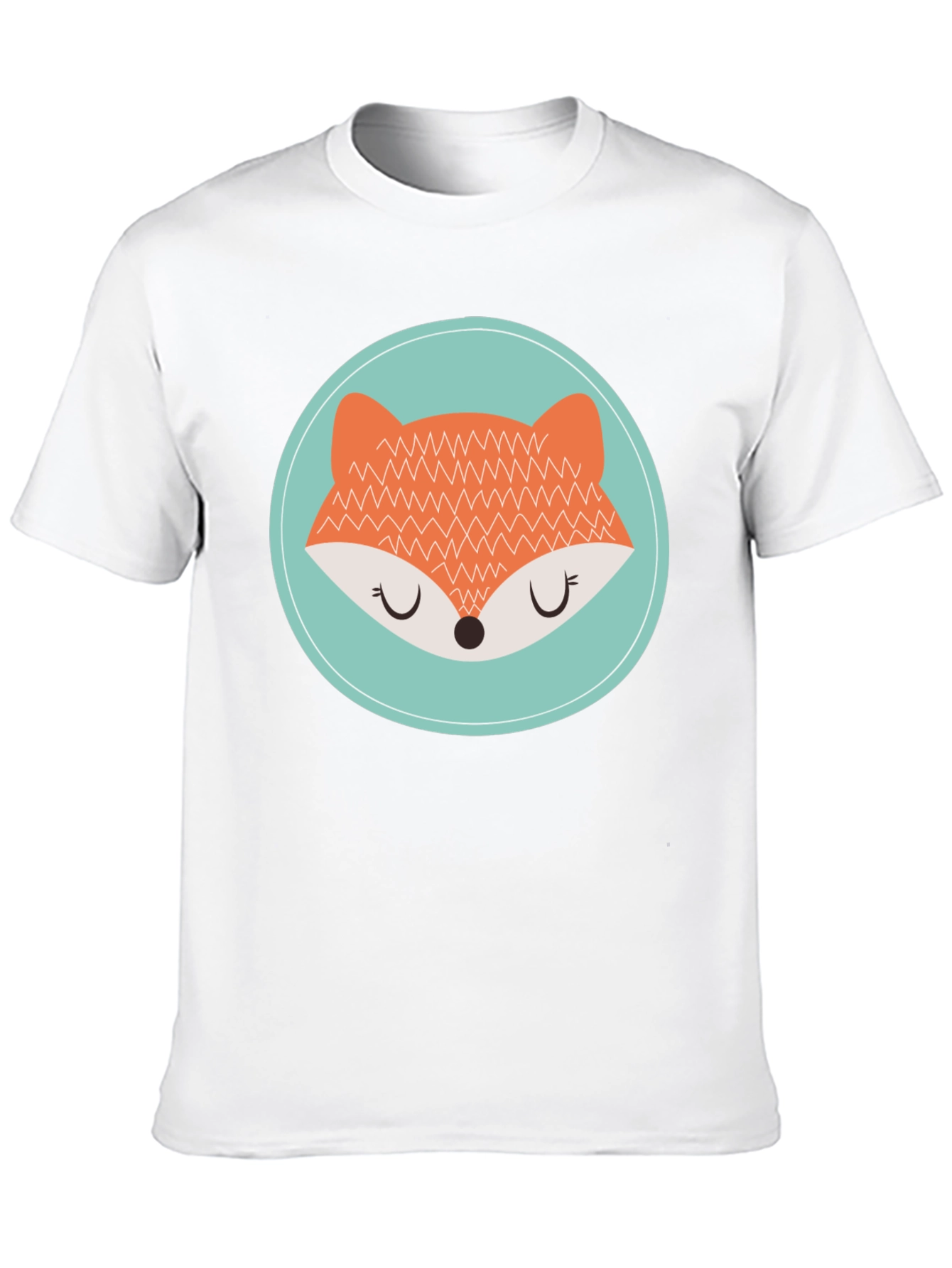 Cute Fox Graphic Tee - Unisex Black T-Shirt
