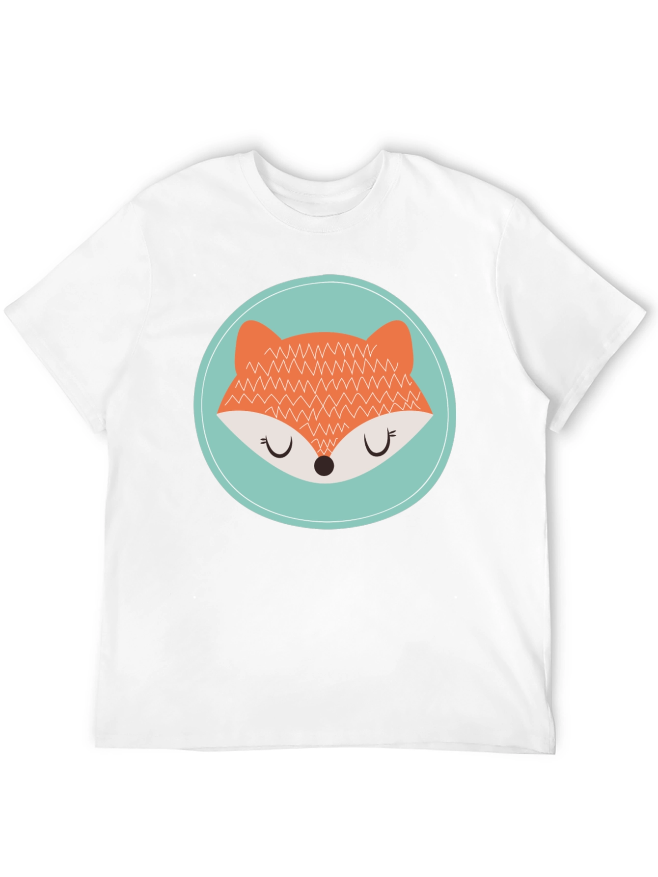 Cute Fox Graphic Tee - Unisex Black T-Shirt