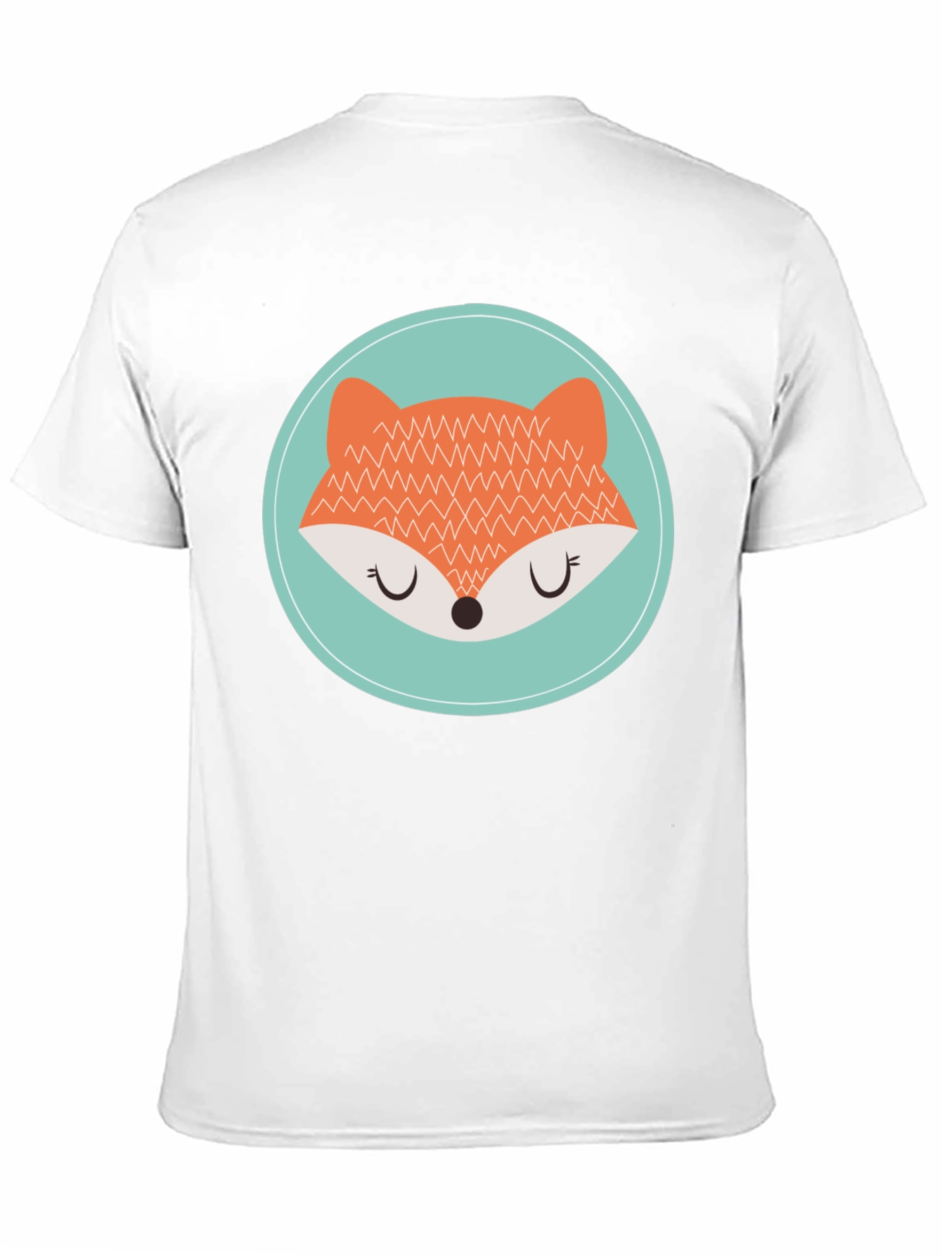 Cute Fox Graphic Tee - Unisex Black T-Shirt