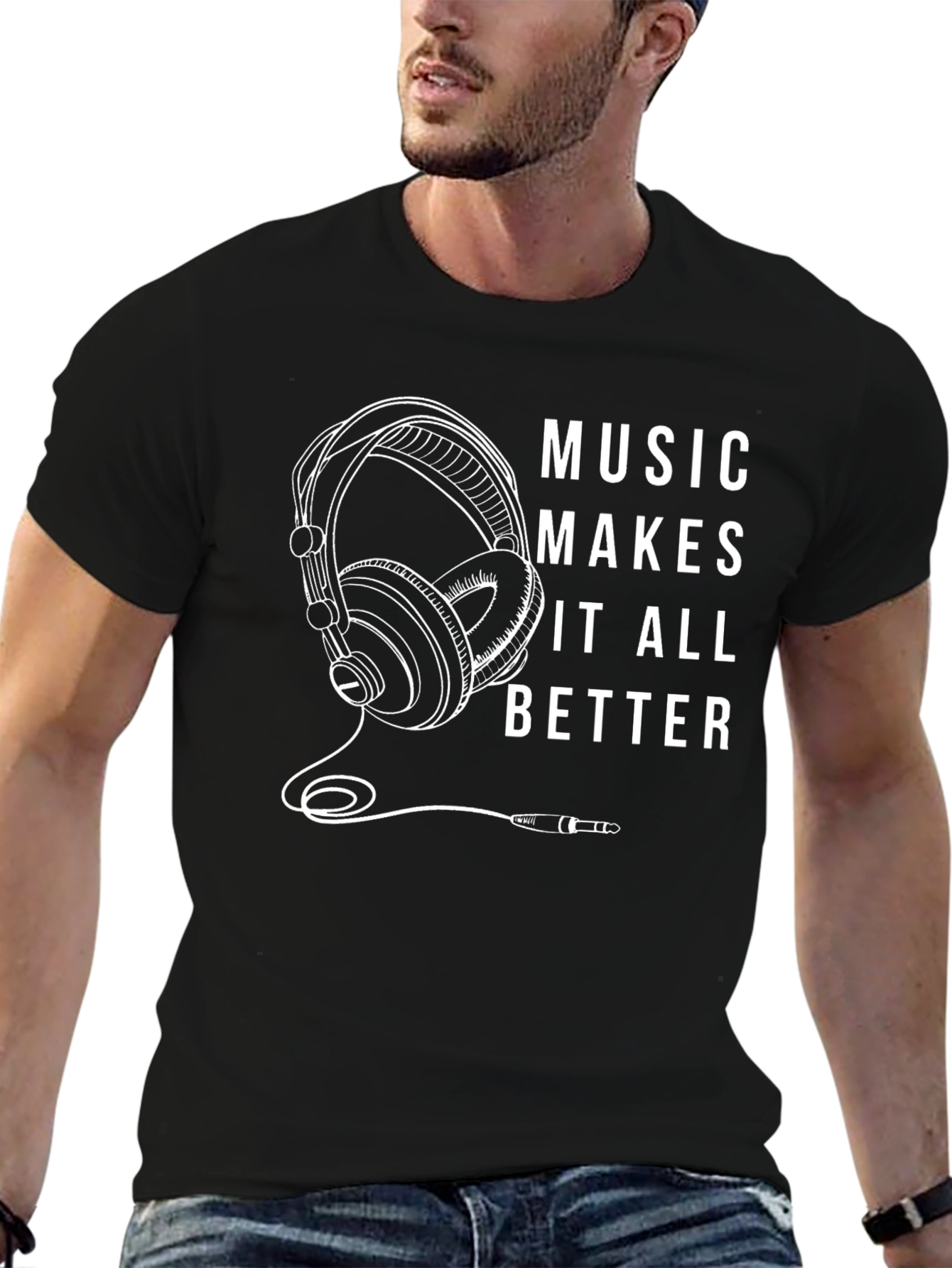 Music Makes It All Better Graphic Tee