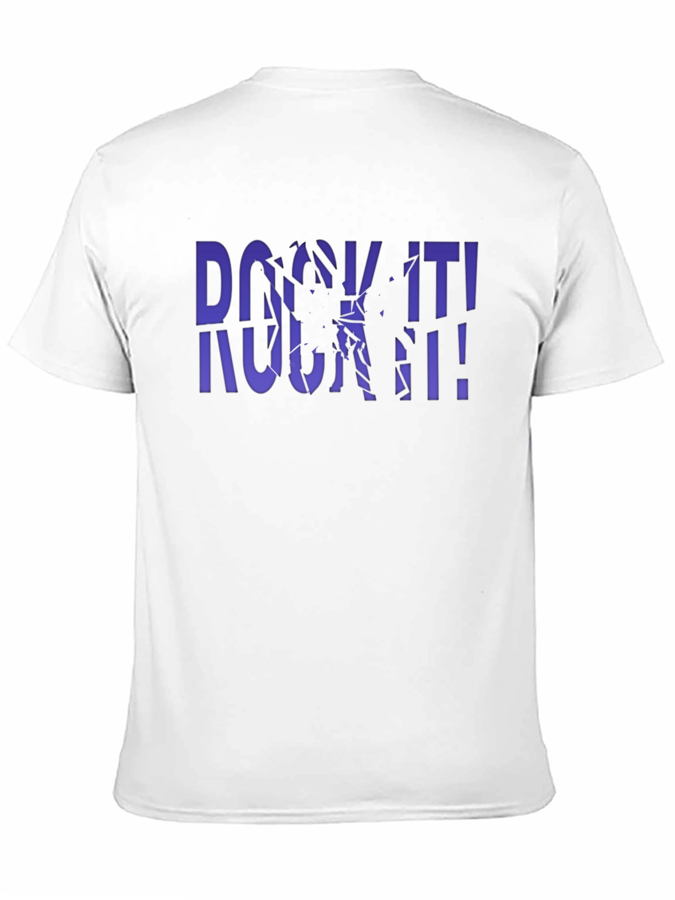 Rock It! Graphic Print Crew Neck Tee